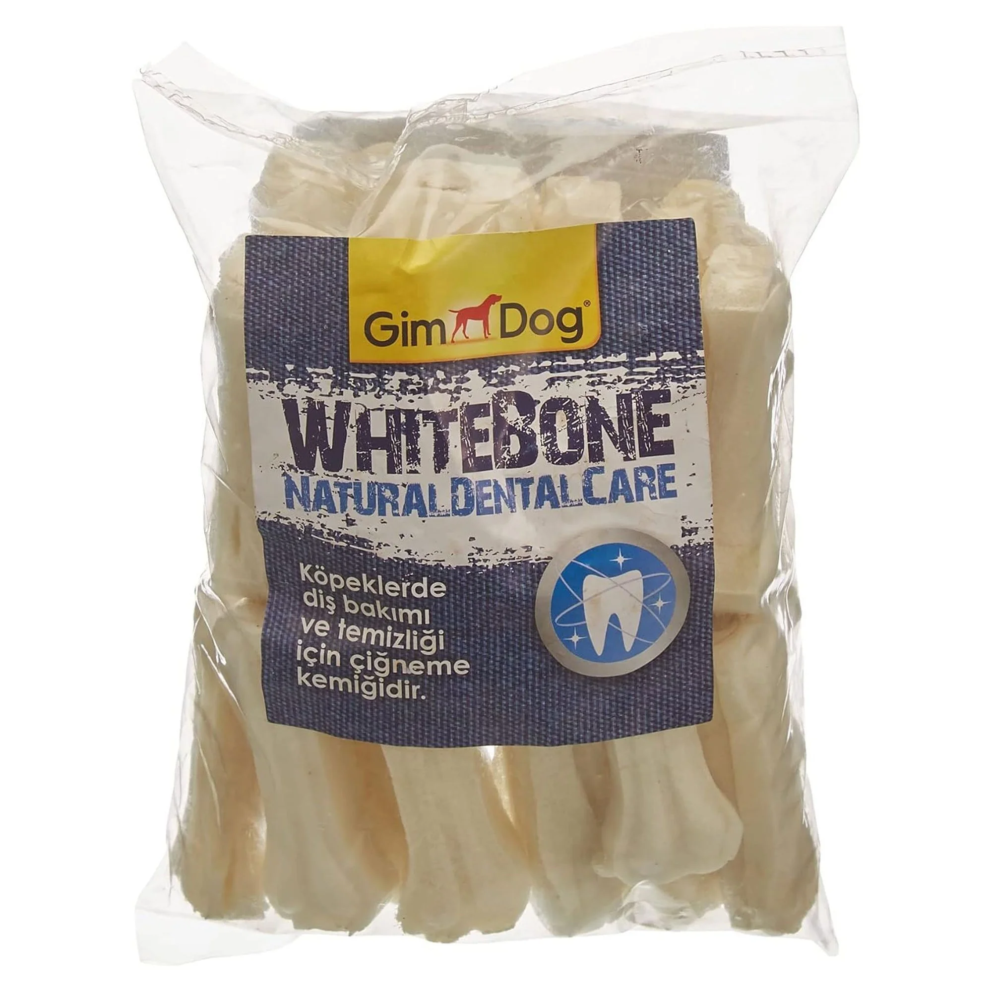 GimDog WhiteBone Natural Dental Care Press Kemik 25x5 CM