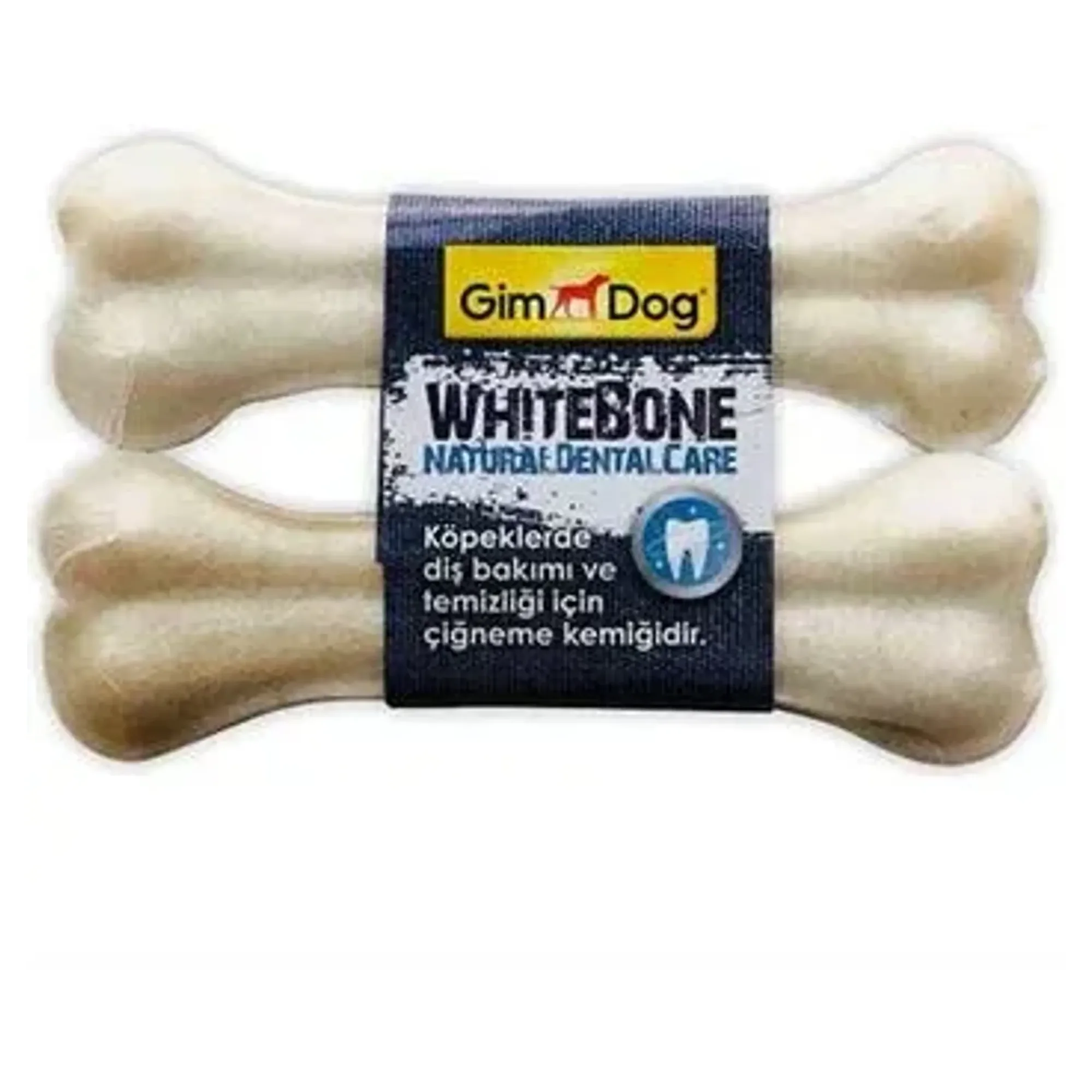 GimDog WhiteBone Natural Dental Care Press Kemik 2x11.5 Cm