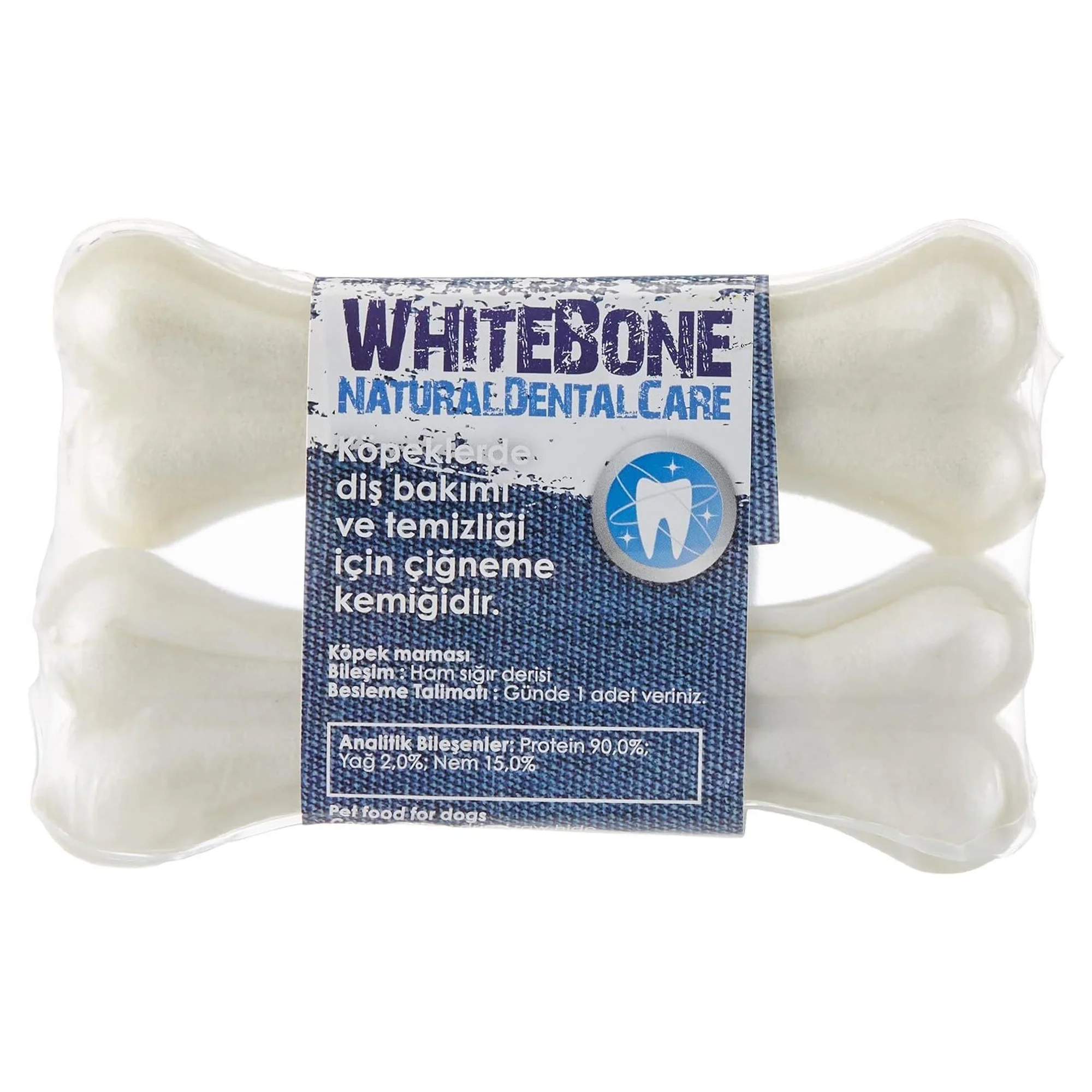 GimDog WhiteBone Natural Dental Care Press Kemik 2x11.5 Cm