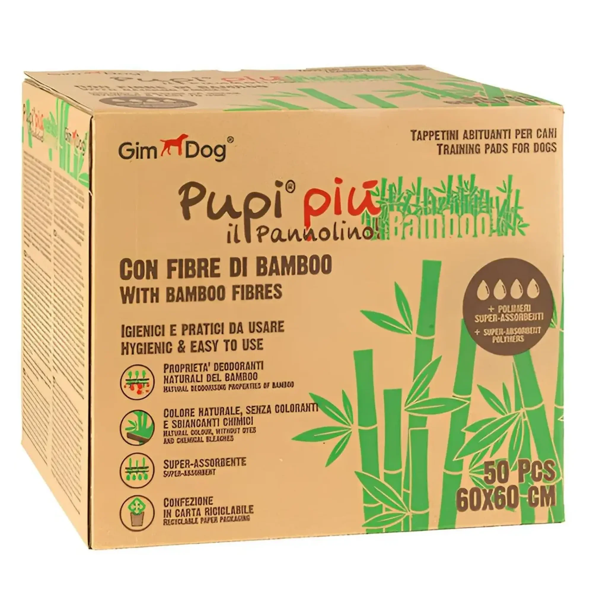 GimDog Çiş Pedi Bamboo 50'Li 60x60 CM