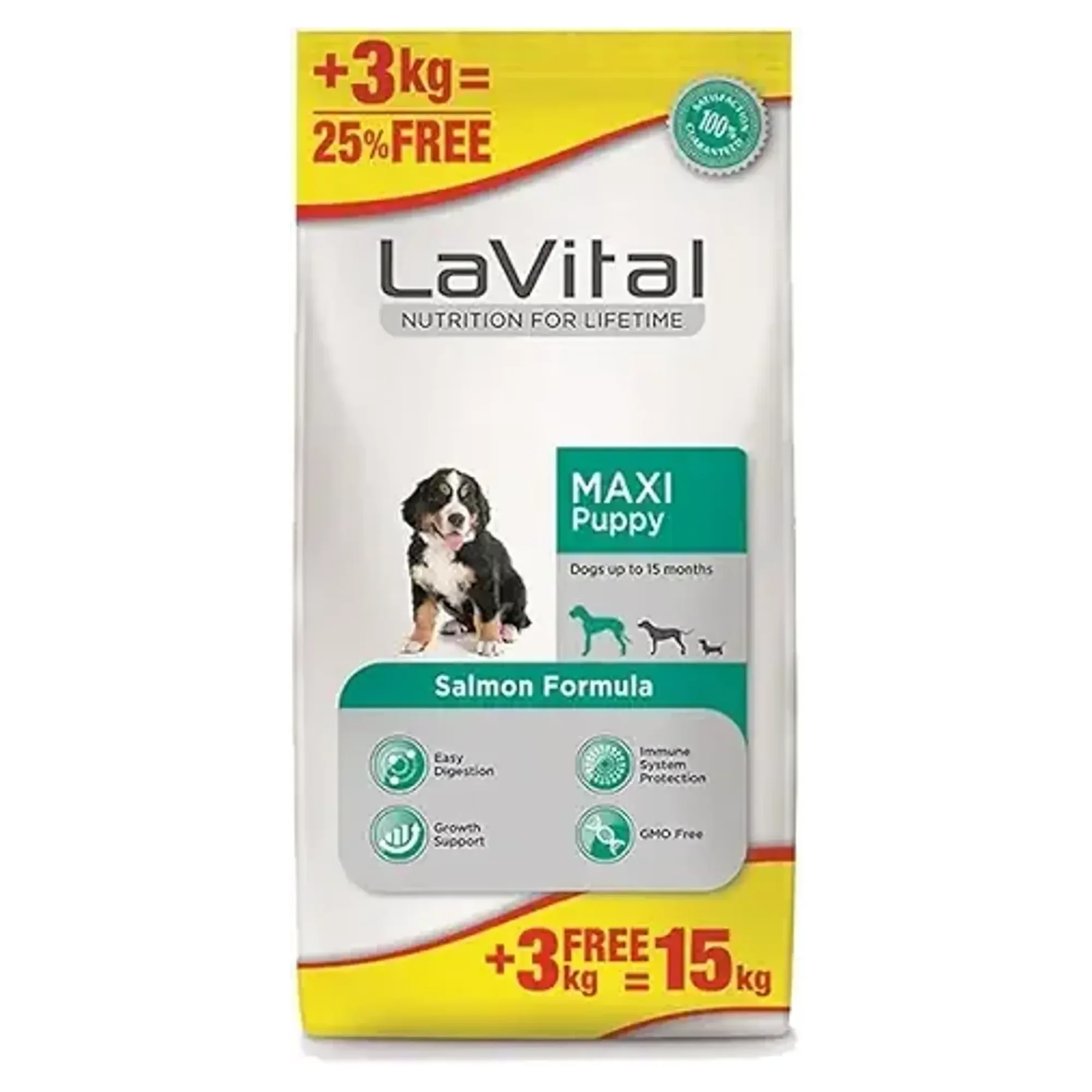 Lavital Maxi Puppy Somonlu Yavru Köpek Maması 15 KG