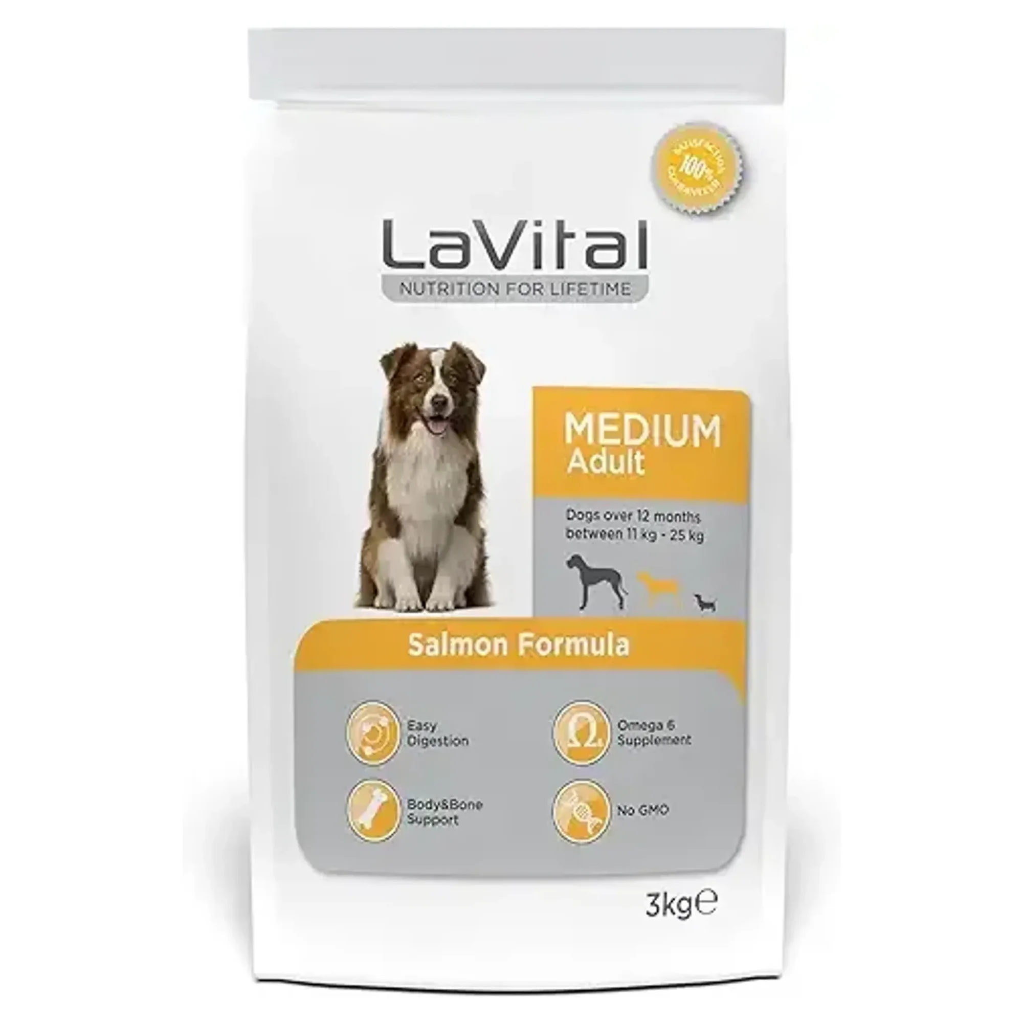Lavital Medium Adult Somonlu Yetişkin Köpek Maması 3 KG