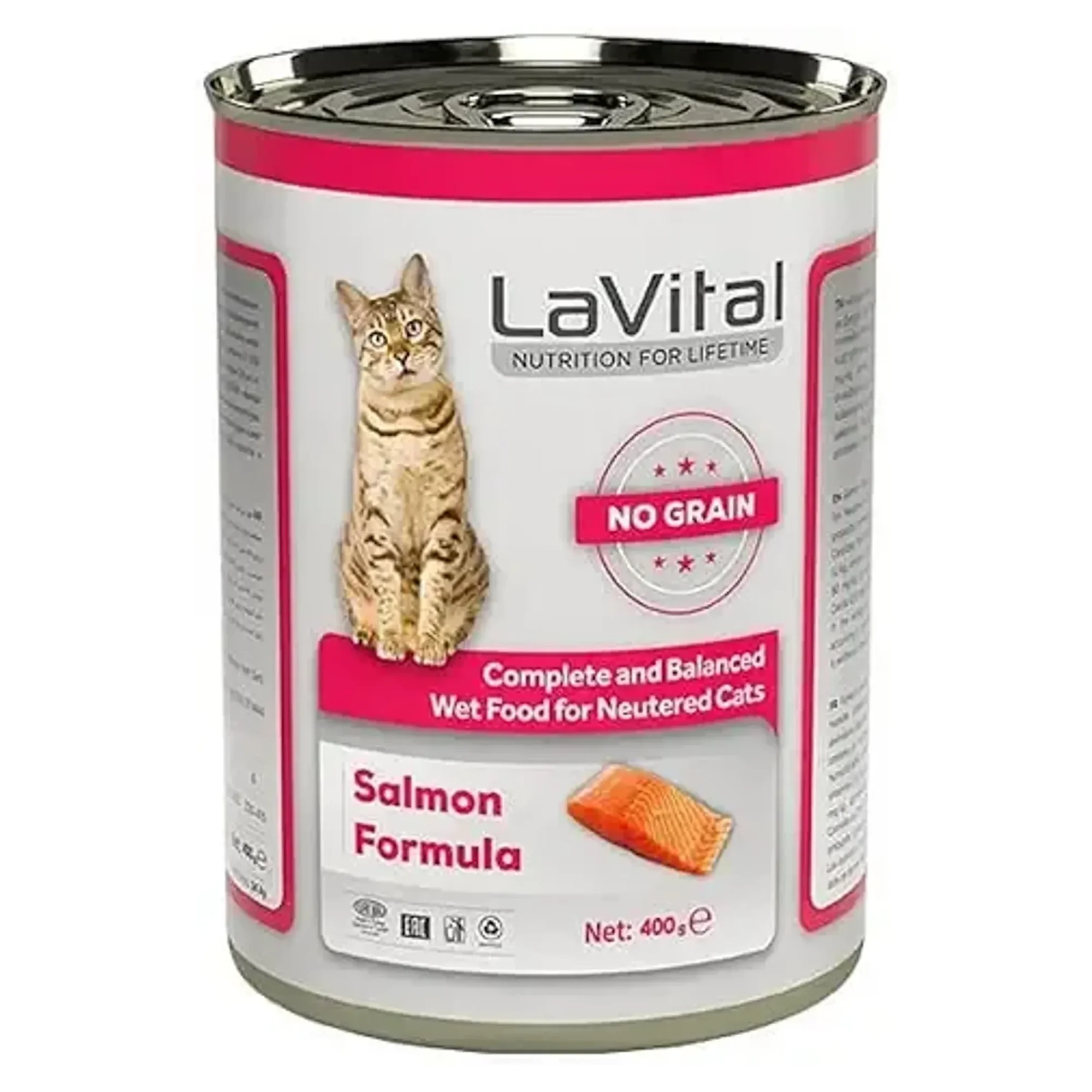 Lavital NG Str. Somon Kedi Somon Balık Ezme Konserve 400 G
