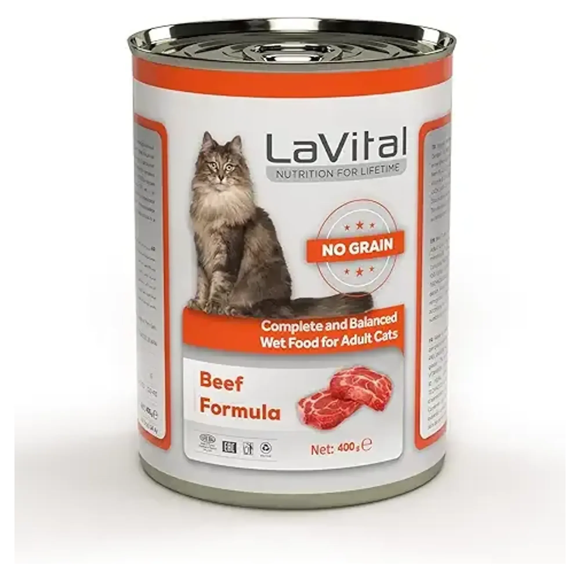 Lavital NG Ad. Sığır Kedi Sığır Etli Ezme Konserve 400 G