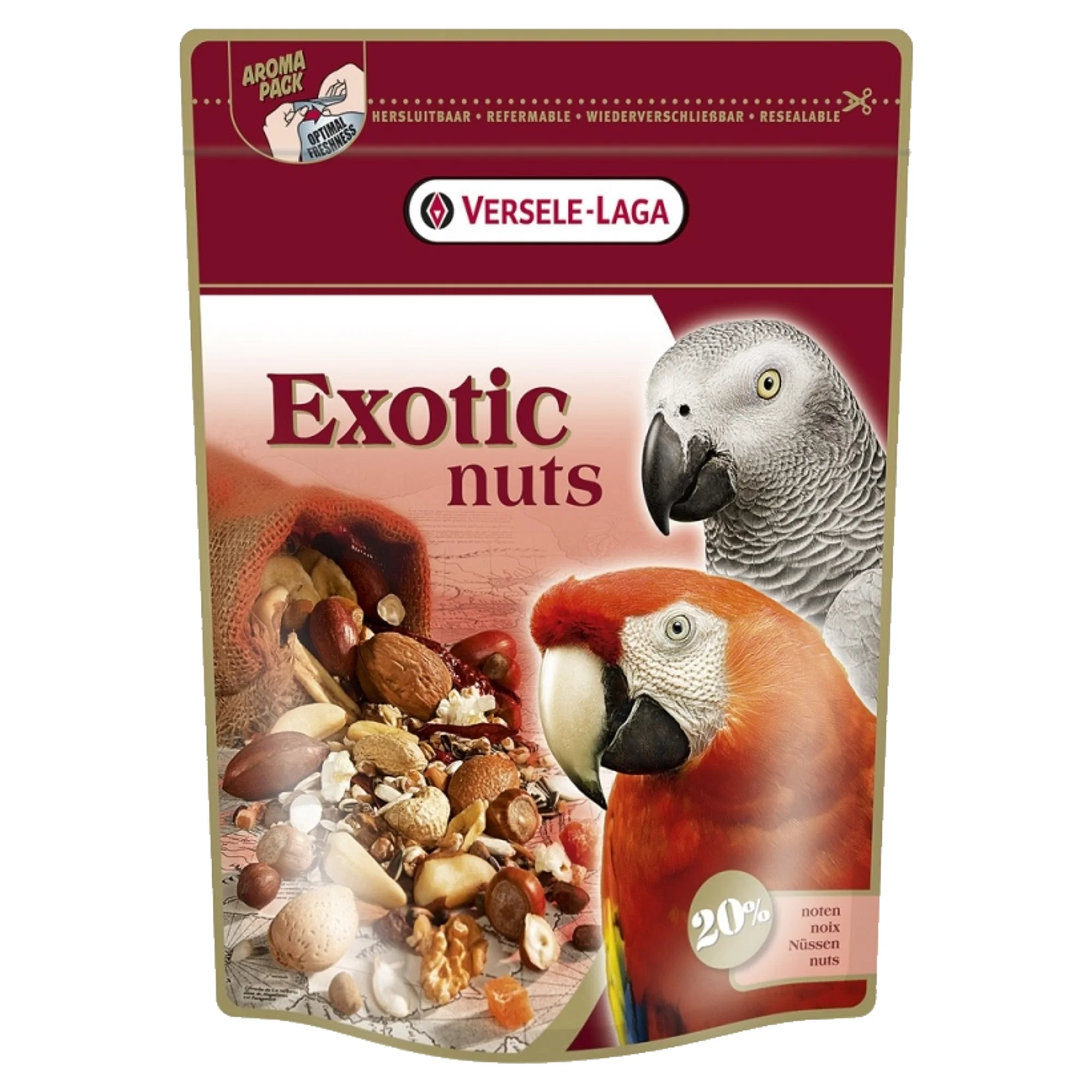 Versele-Laga Versele Laga Prestige Exotic Nuts Çerezli Pareket ve Papağan Yemi 750 G