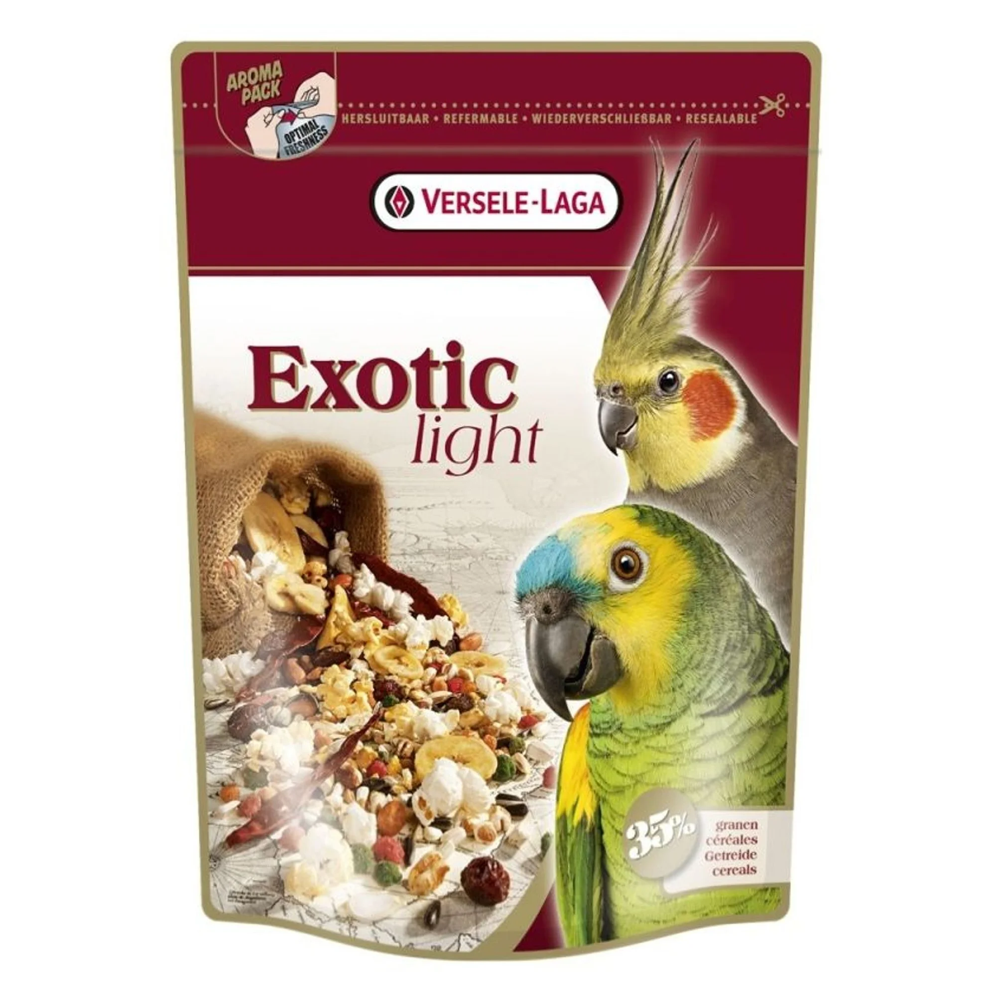 Versele-Laga Prestige Exotic Light Kuruyemişli ve Tahıllı Paraket ve Papağan Yemi 750 G