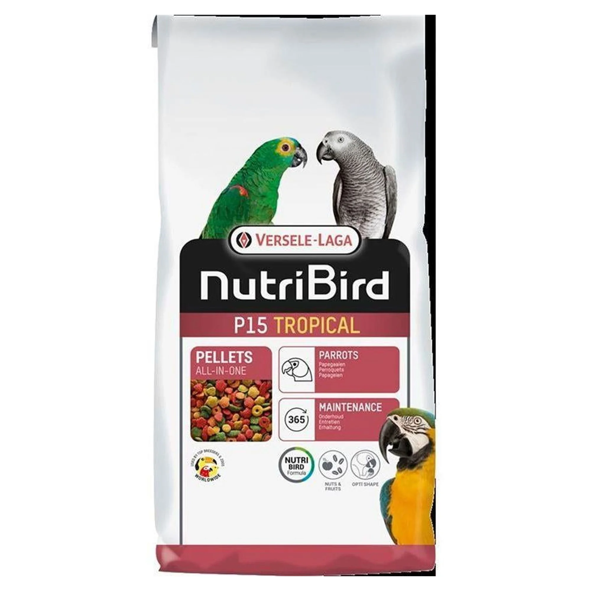 Versele-Laga Versele Laga Nutribird P15 Tropical Papağan Pelet Yem 1 KG