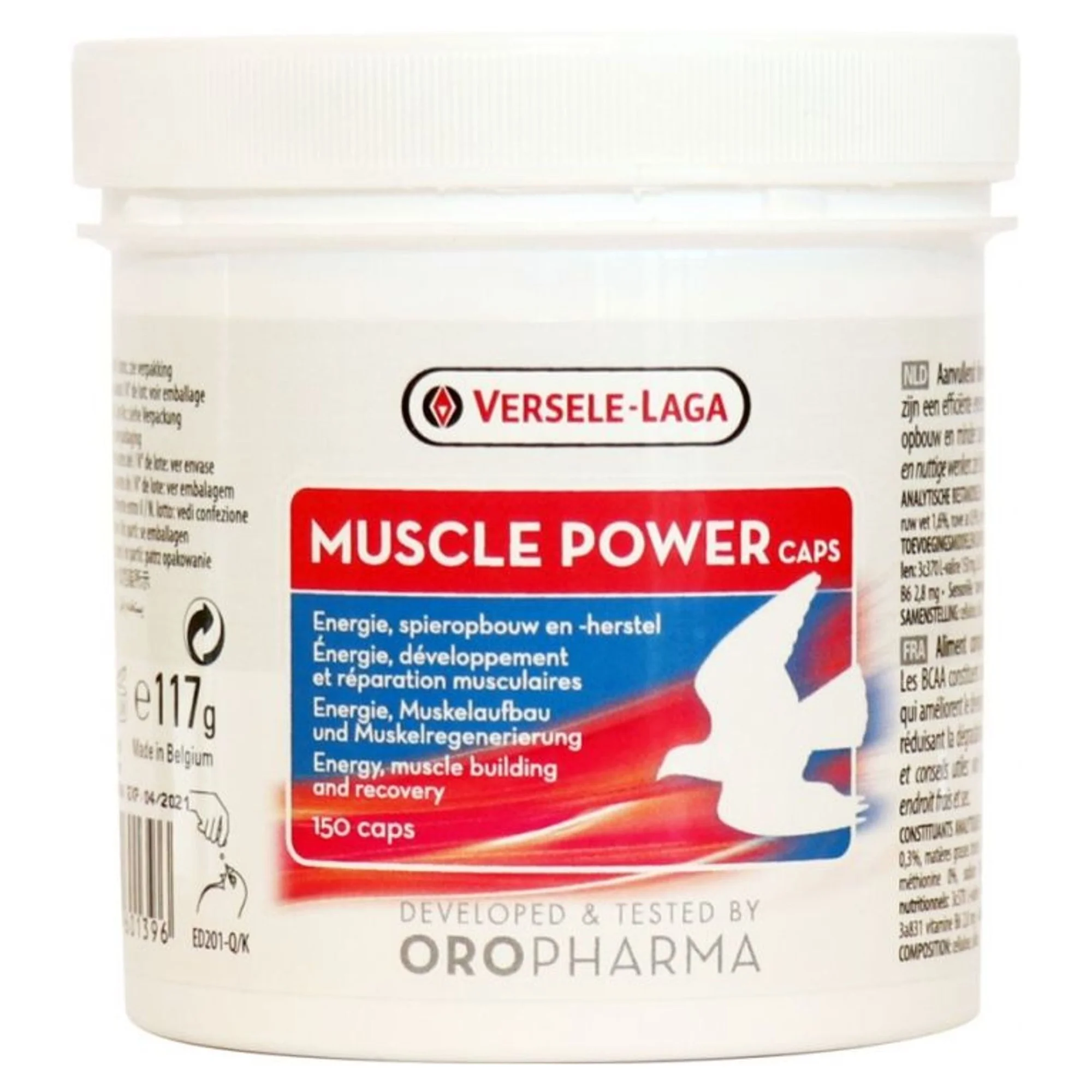 Versele-Laga Oropharma Muscle Power Güvercin Kas Geliştirici Genel Sağlık Destek Ürünü 150 Kapsül