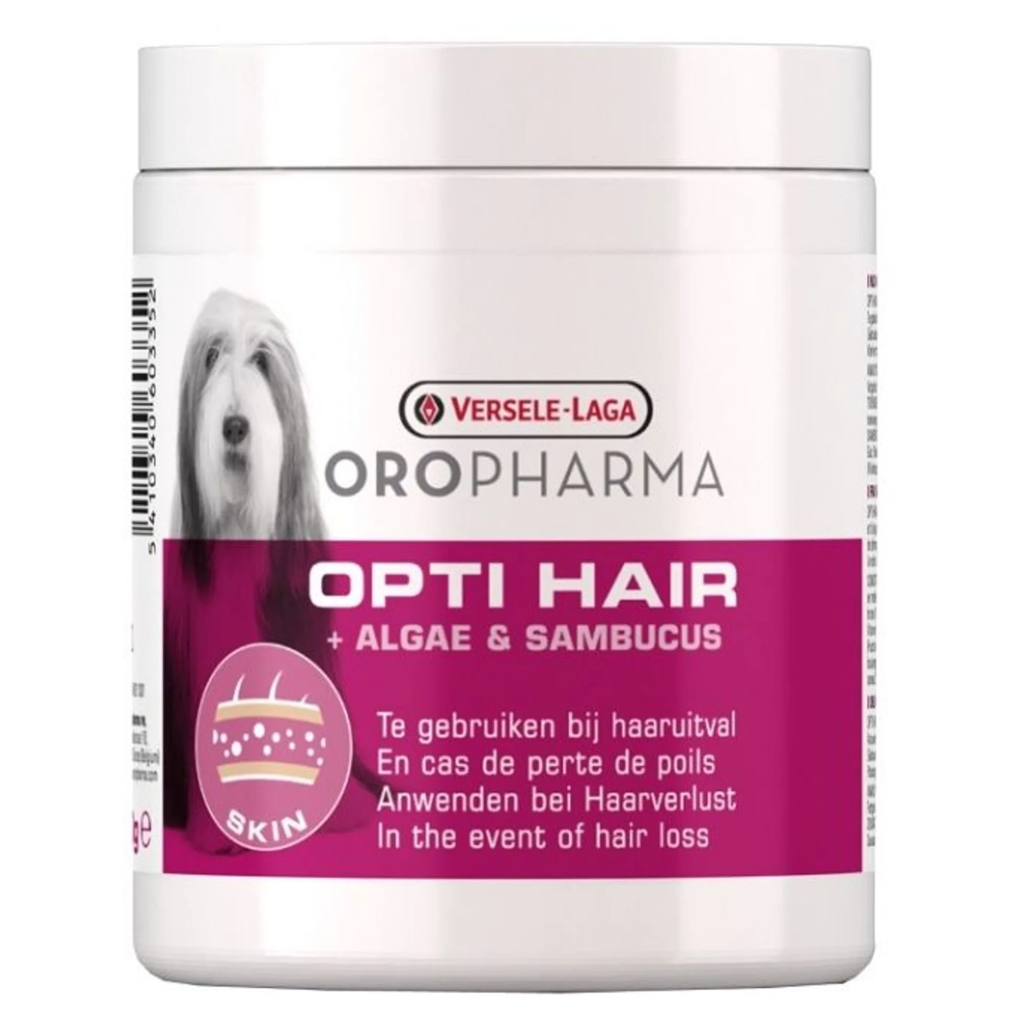 Versele-Laga Oropharma Opti Hair Granül Maya Tüy Bakım Köpek Toz Takviye 130 G