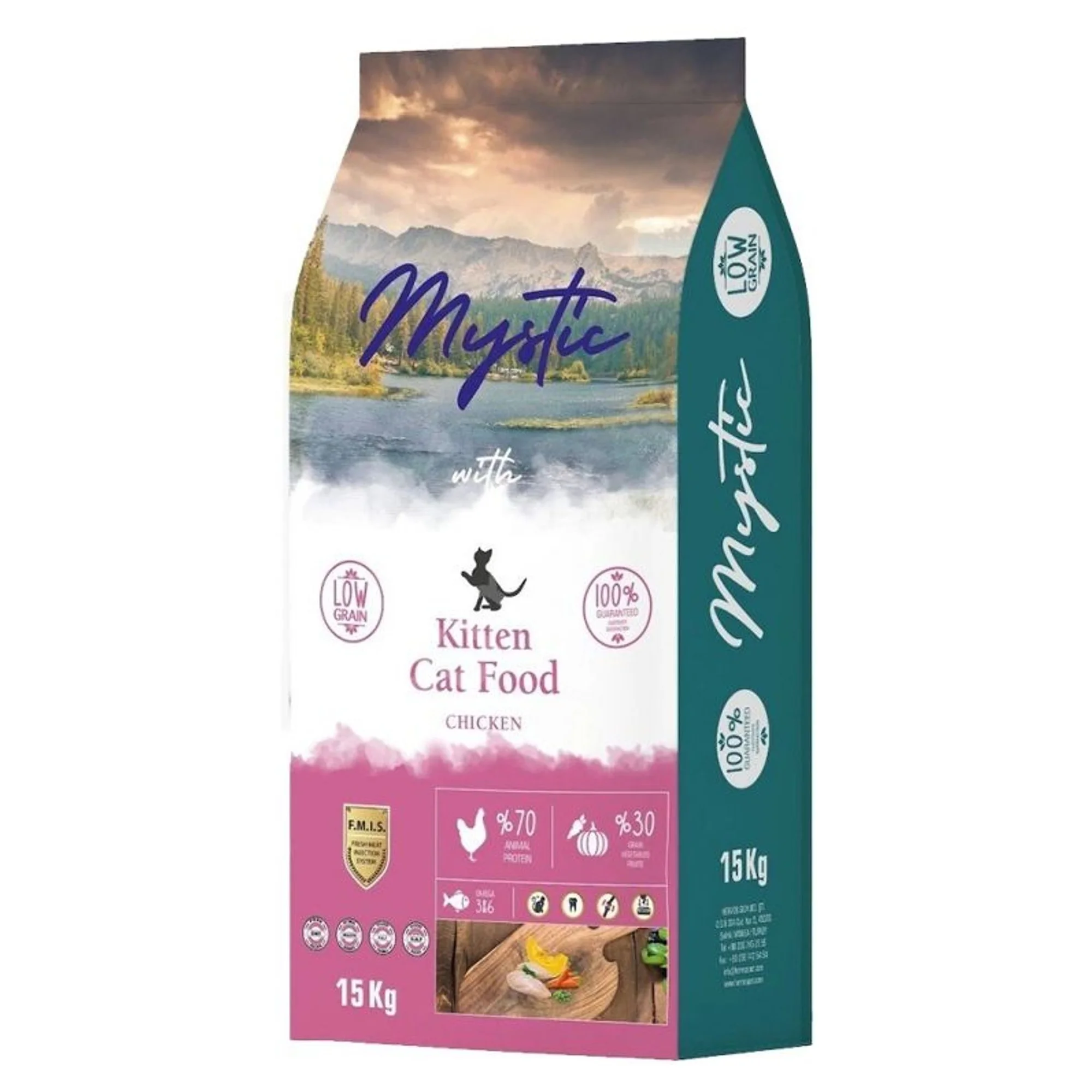 Mystic Az Tahıllı Tavuklu Yavru Kedi Maması 15 KG
