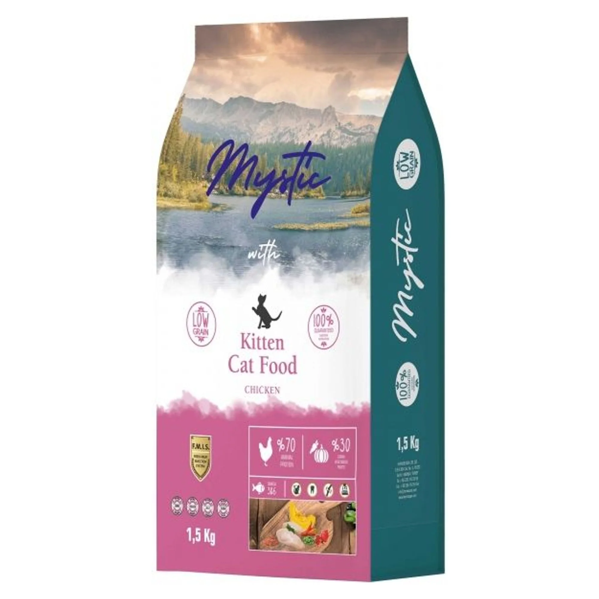 Mystic Az Tahıllı Tavuklu Yavru Kedi Maması 1.5 KG