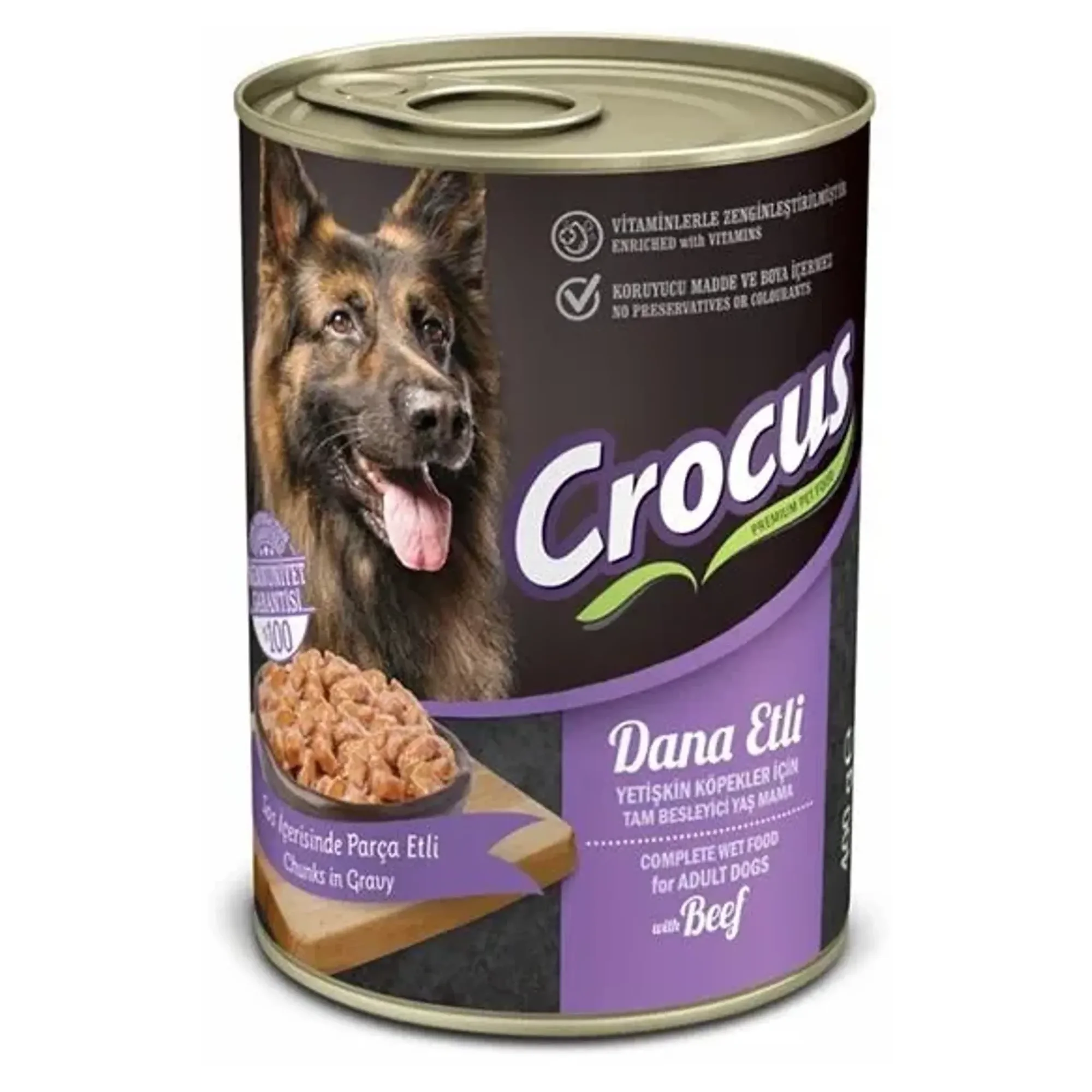 Crocus Dana Etli Yetişkin Köpek Konservesi 400 G