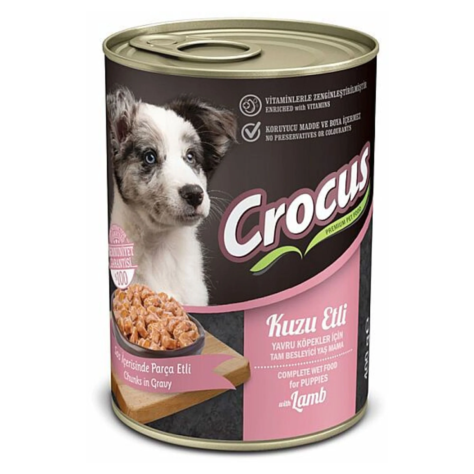 Crocus Kuzu Etli Yavru Köpek Konservesi 400 G