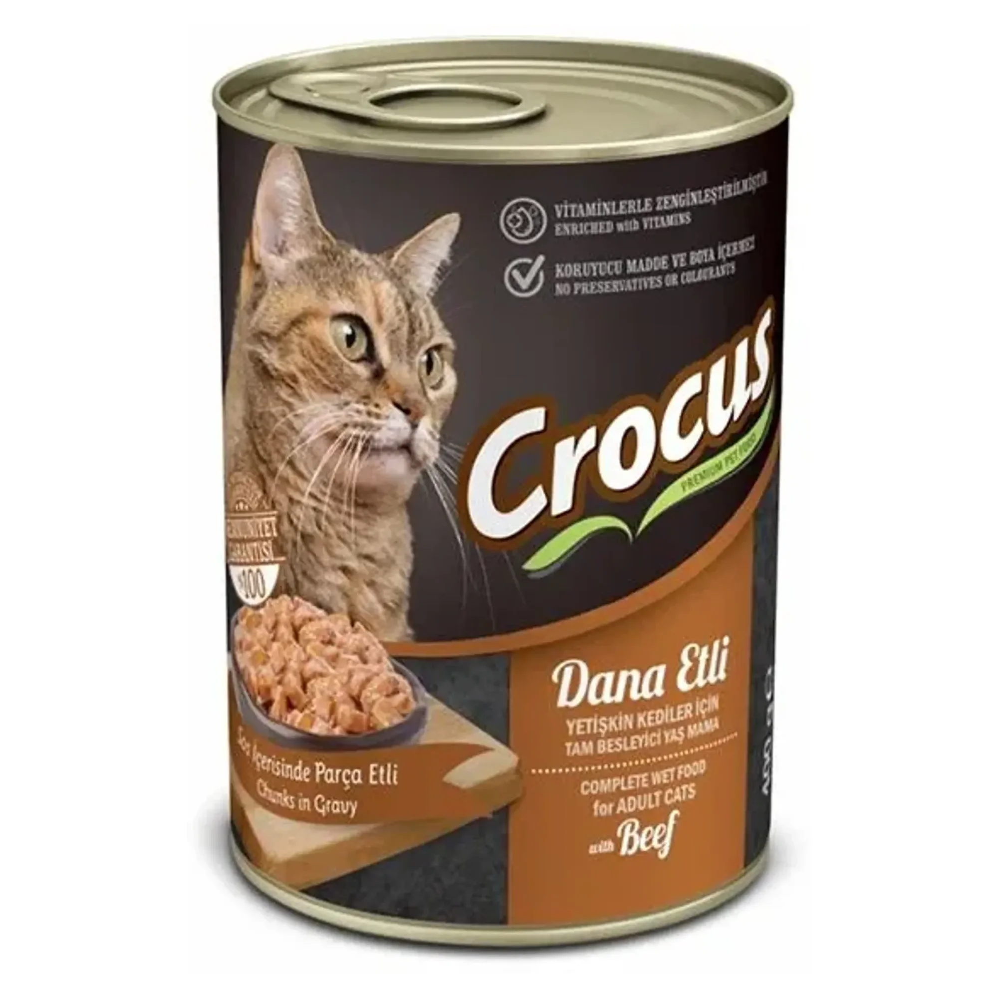Crocus Dana Etli Yetişkin Kedi Maması 400 G