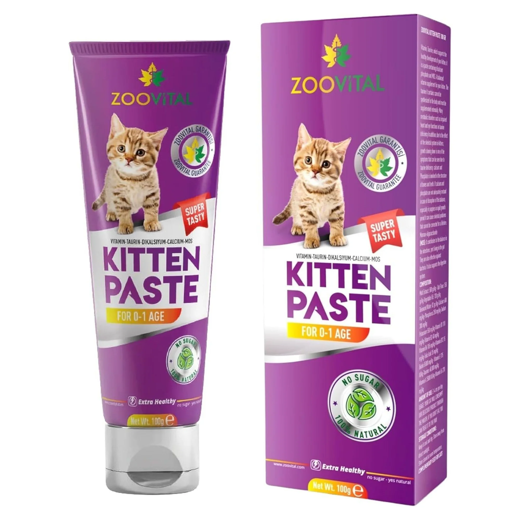 ZooVital Yavru Kedi Takviye ve Vitamin Macunu 100 G