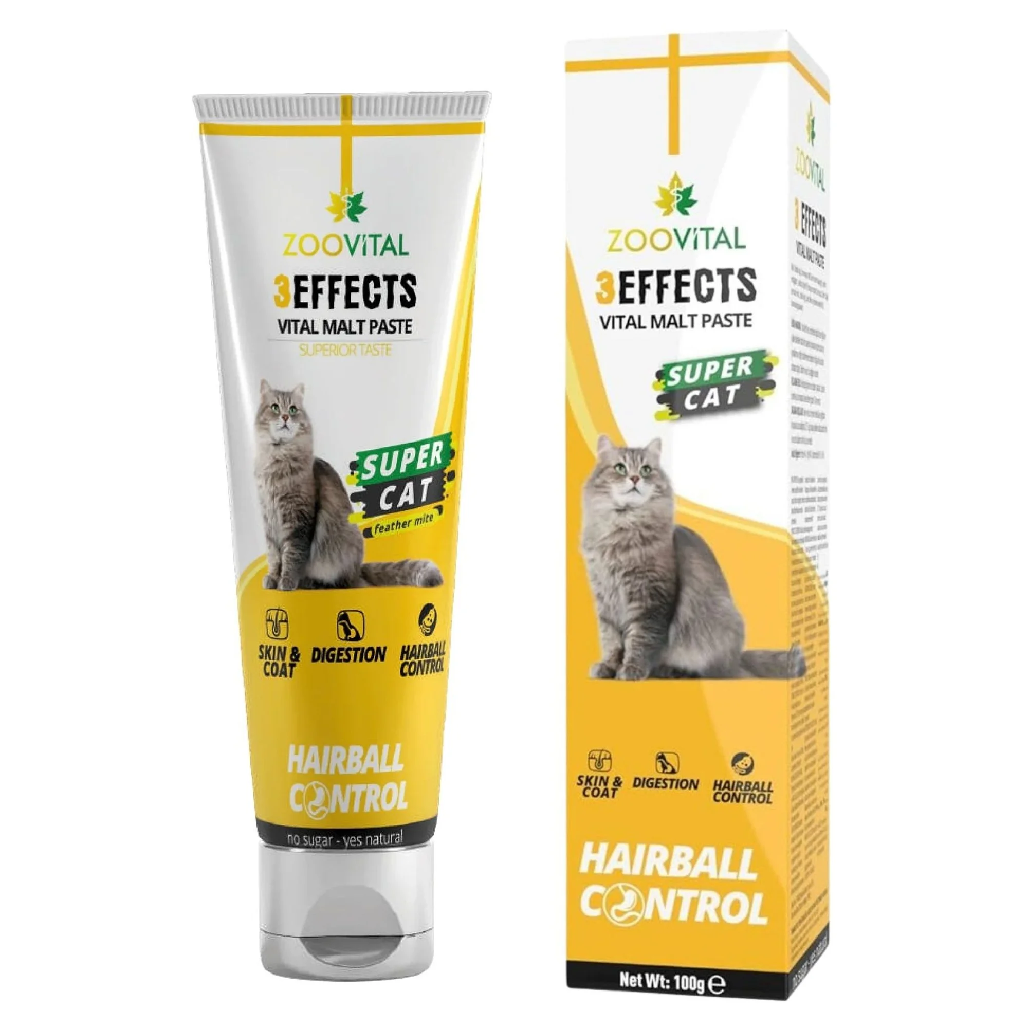 ZooVital Malt Paste 3 Etkili Kedi Tüy Yumağı Önleyici Macun 100 G