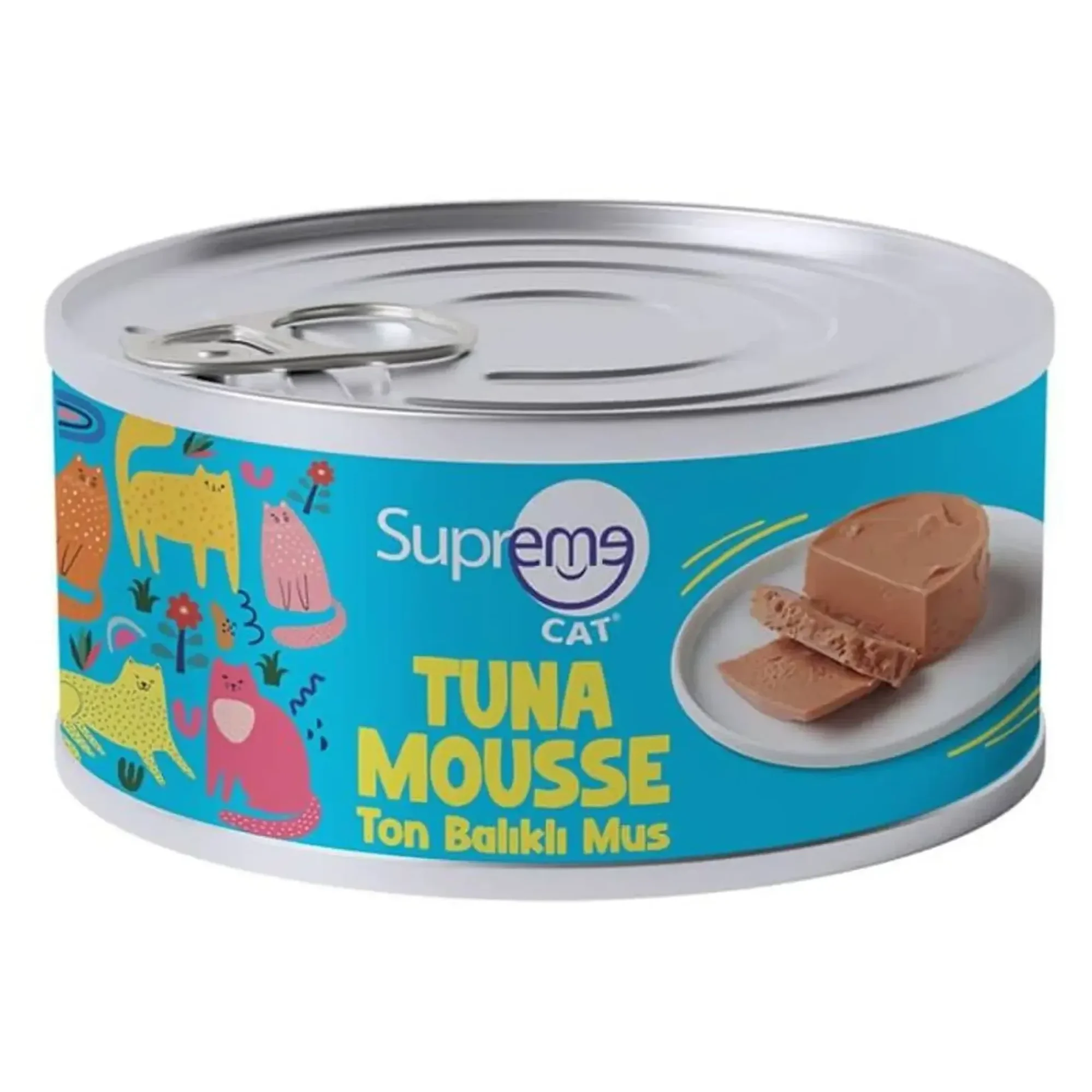 Supreme Cat Supreme Ton Balıklı Mus Kedi Konserve Mama 85 G