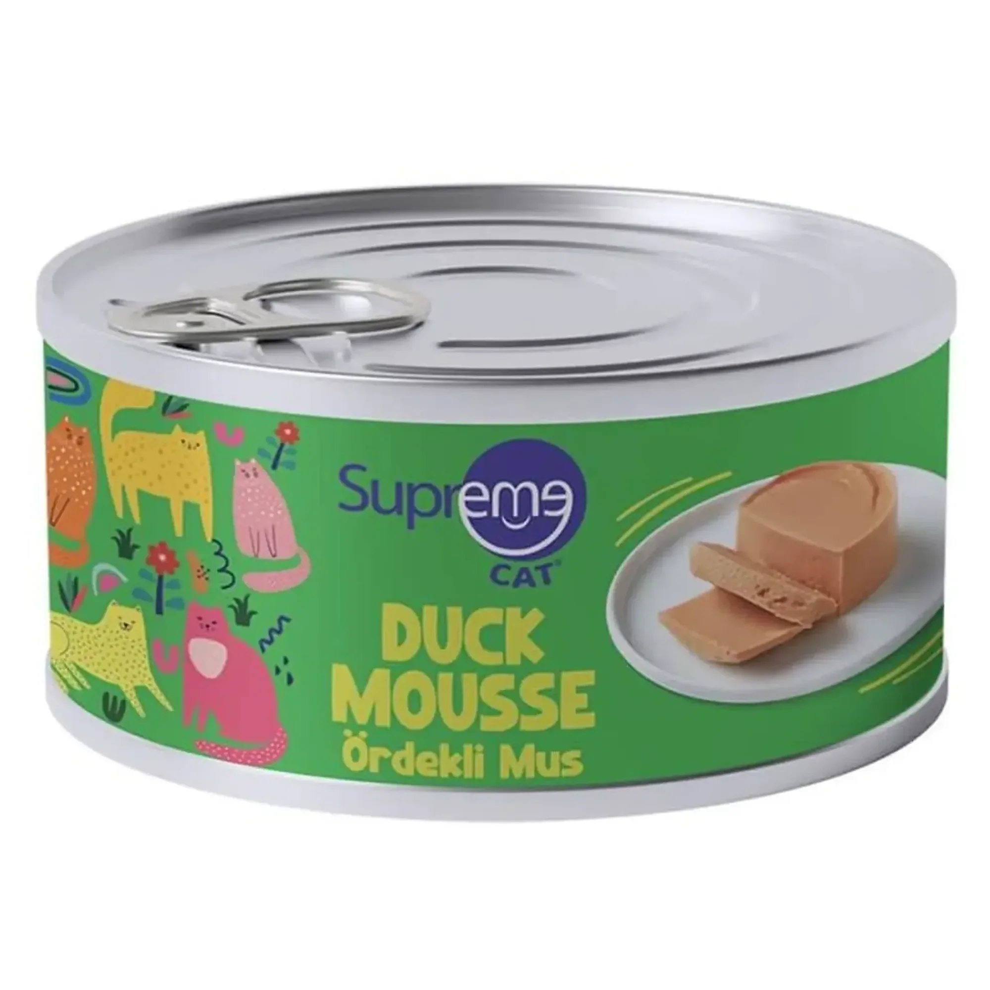 Supreme Cat Supreme Ördekli Mus Kedi Konserve Mama 85 G
