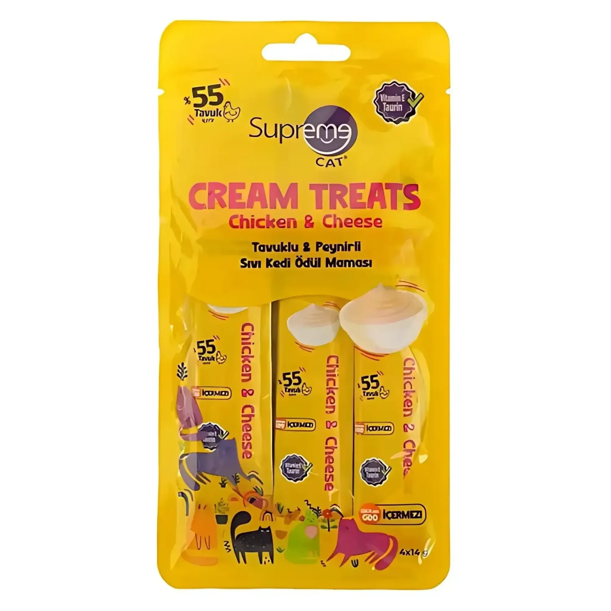 Supreme Cat Supreme Tavuklu & Peynirli Sıvı Kedi Ödül Maması 14 G