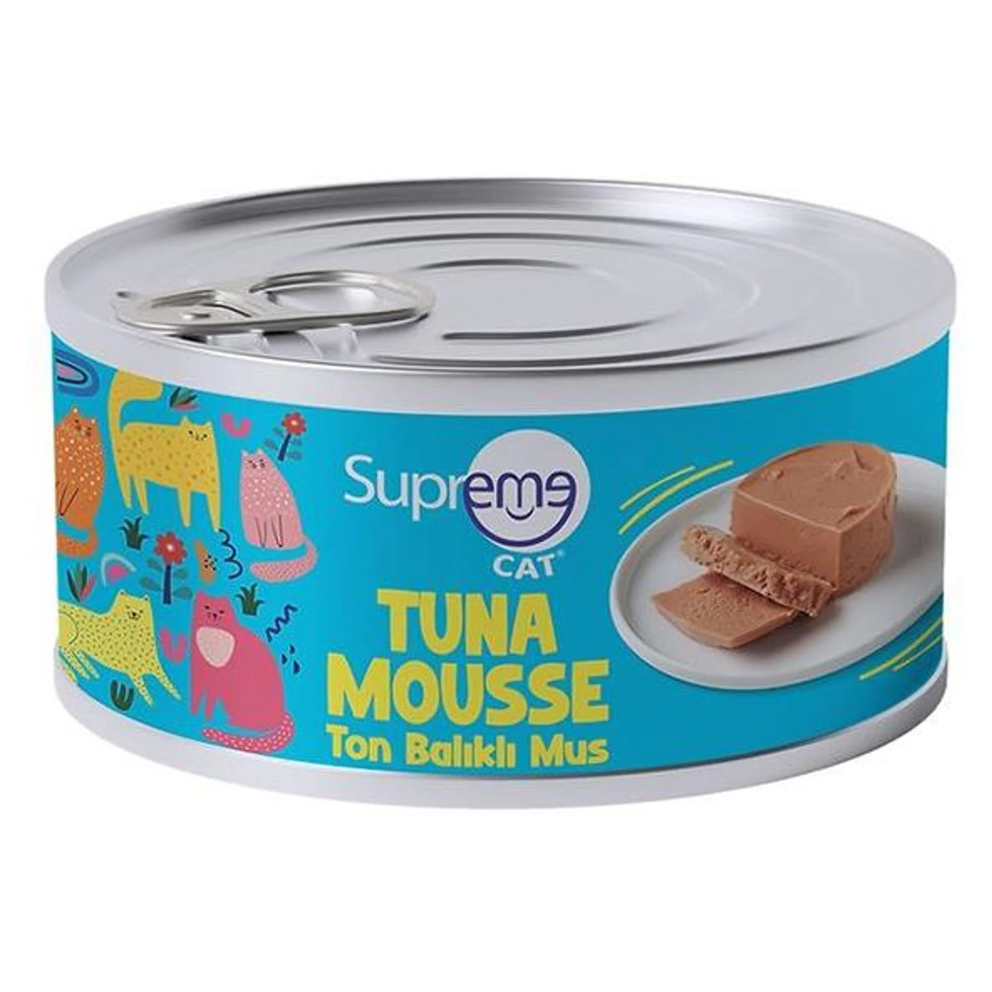 Supreme Cat Ton Balıklı Püre Yetişkin Kedi Konservesi 85G