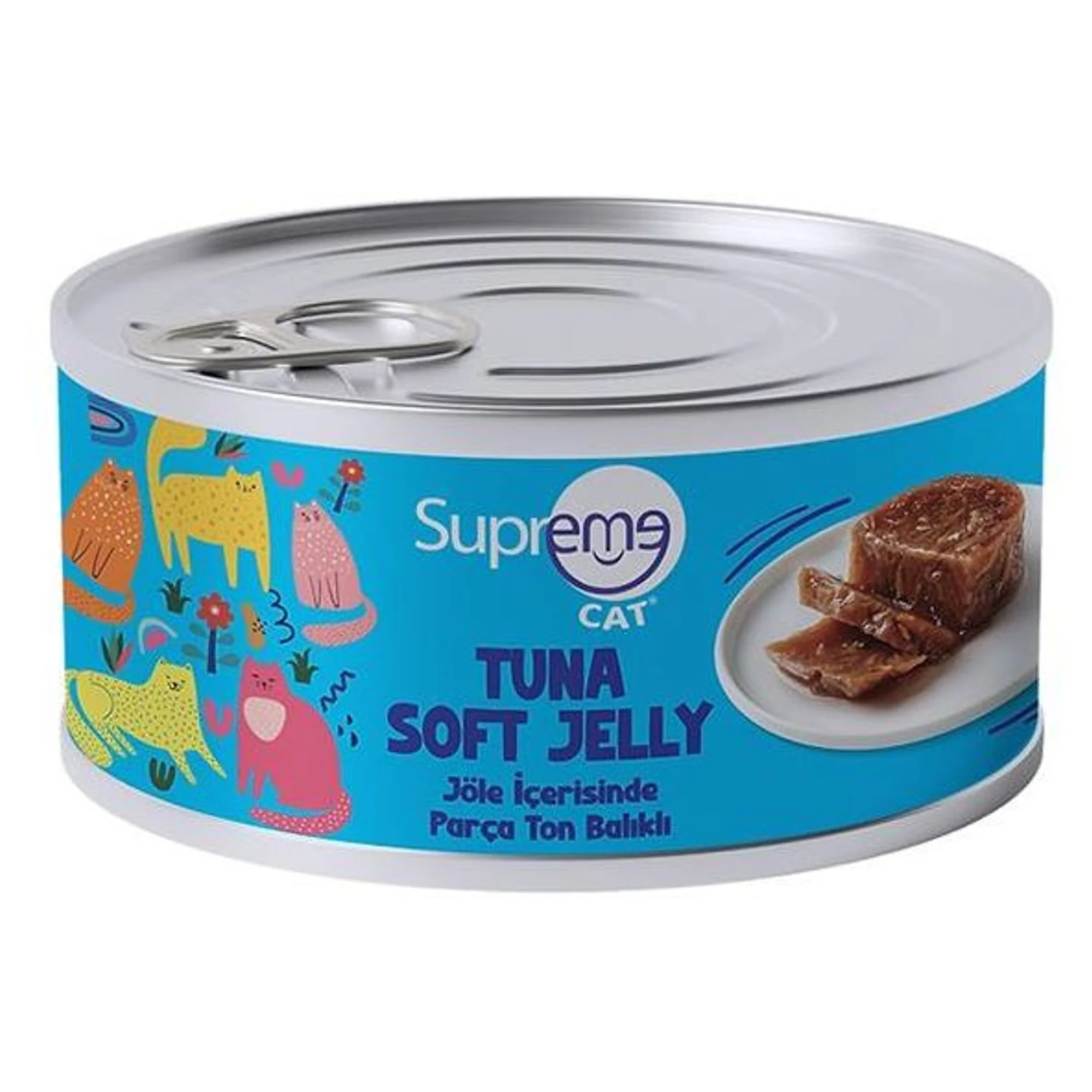 Supreme Cat Jöle İçerisinde Ton Balıklı Yetişkin Kedi Konservesi 85 G