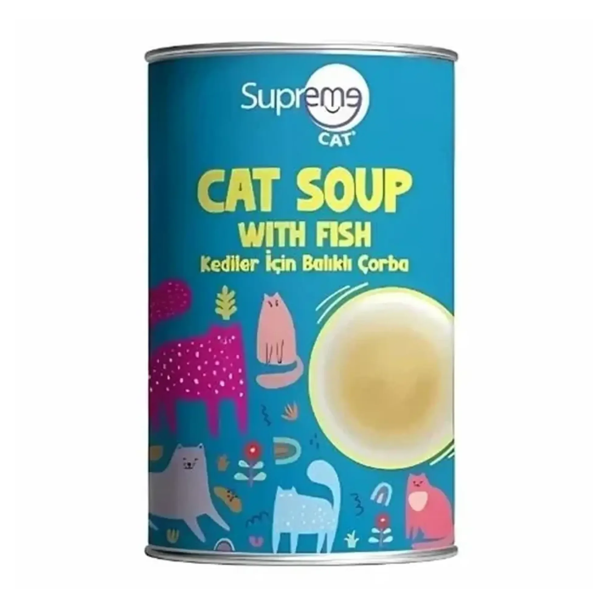Supreme Cat Balıklı Yetişkin Kedi Çorbası 135 ML