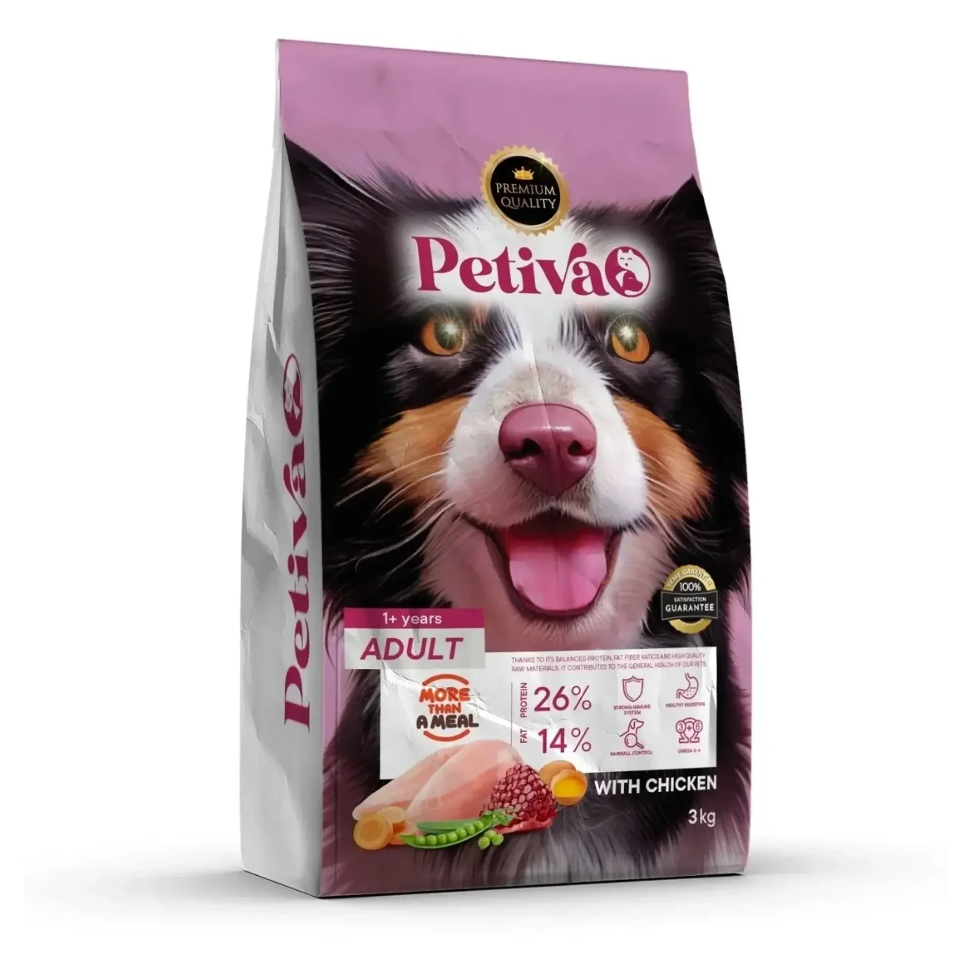 Petiva Petiva Tavuklu Kısırlaştırılmış Yetişkin Köpek Maması 3 KG