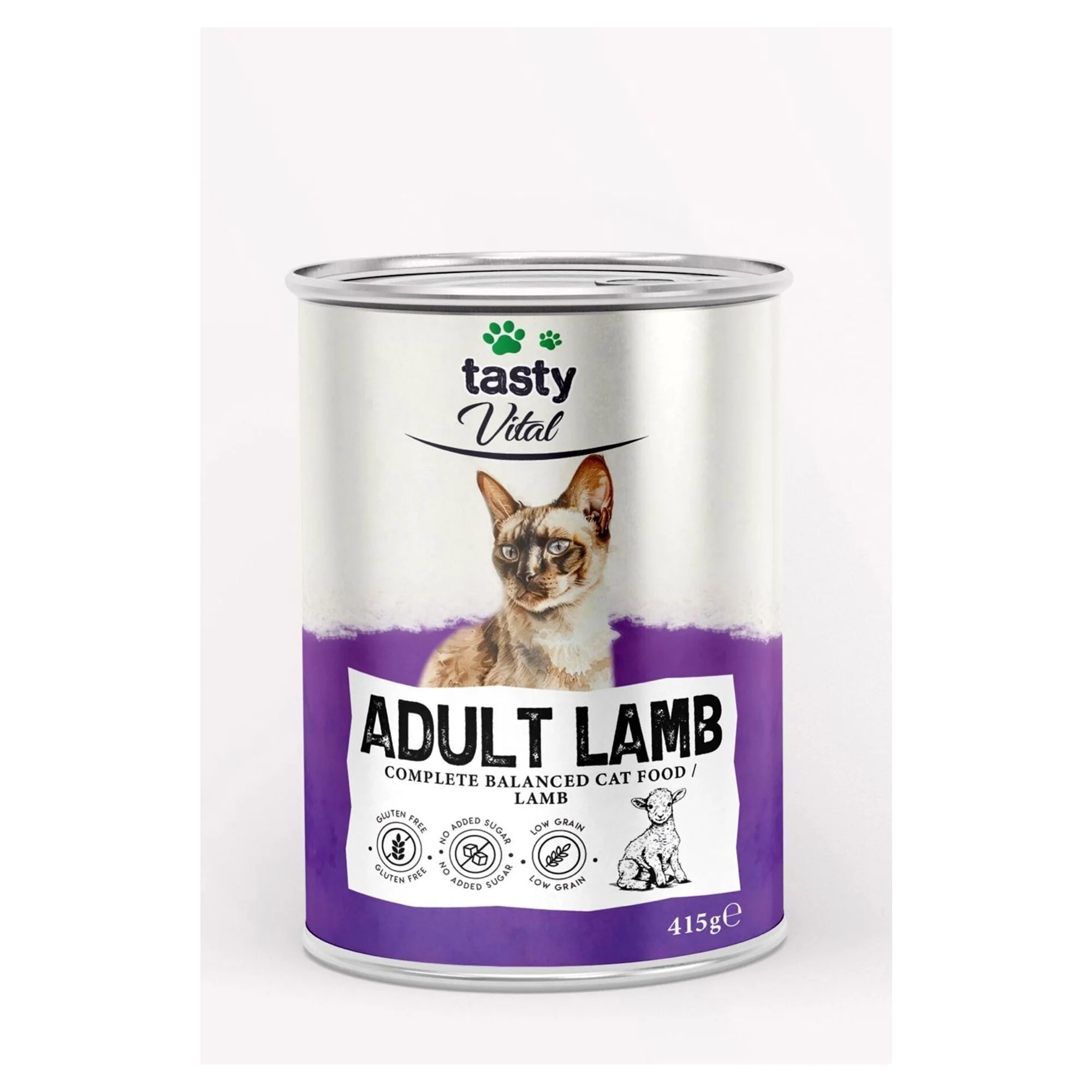 Tasty Vital Kuzu Yetişkin Kedi Yaş Mama 415 G