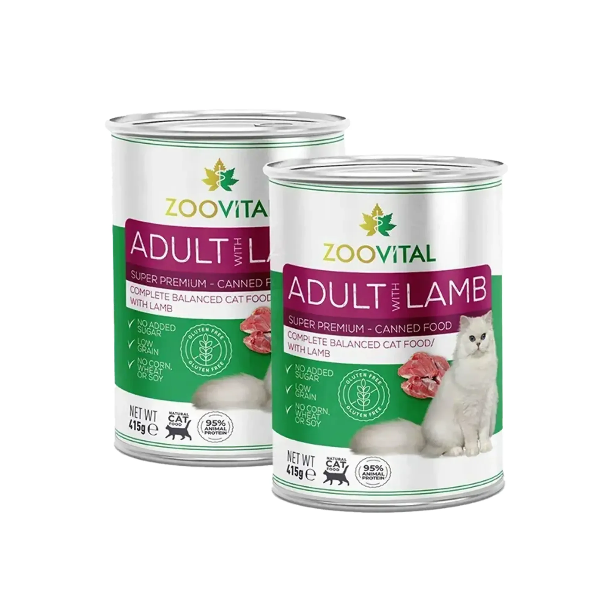 ZooVital ZooVital Adult Kuzu Yetişkin Kedi Yaş Mama 415 G