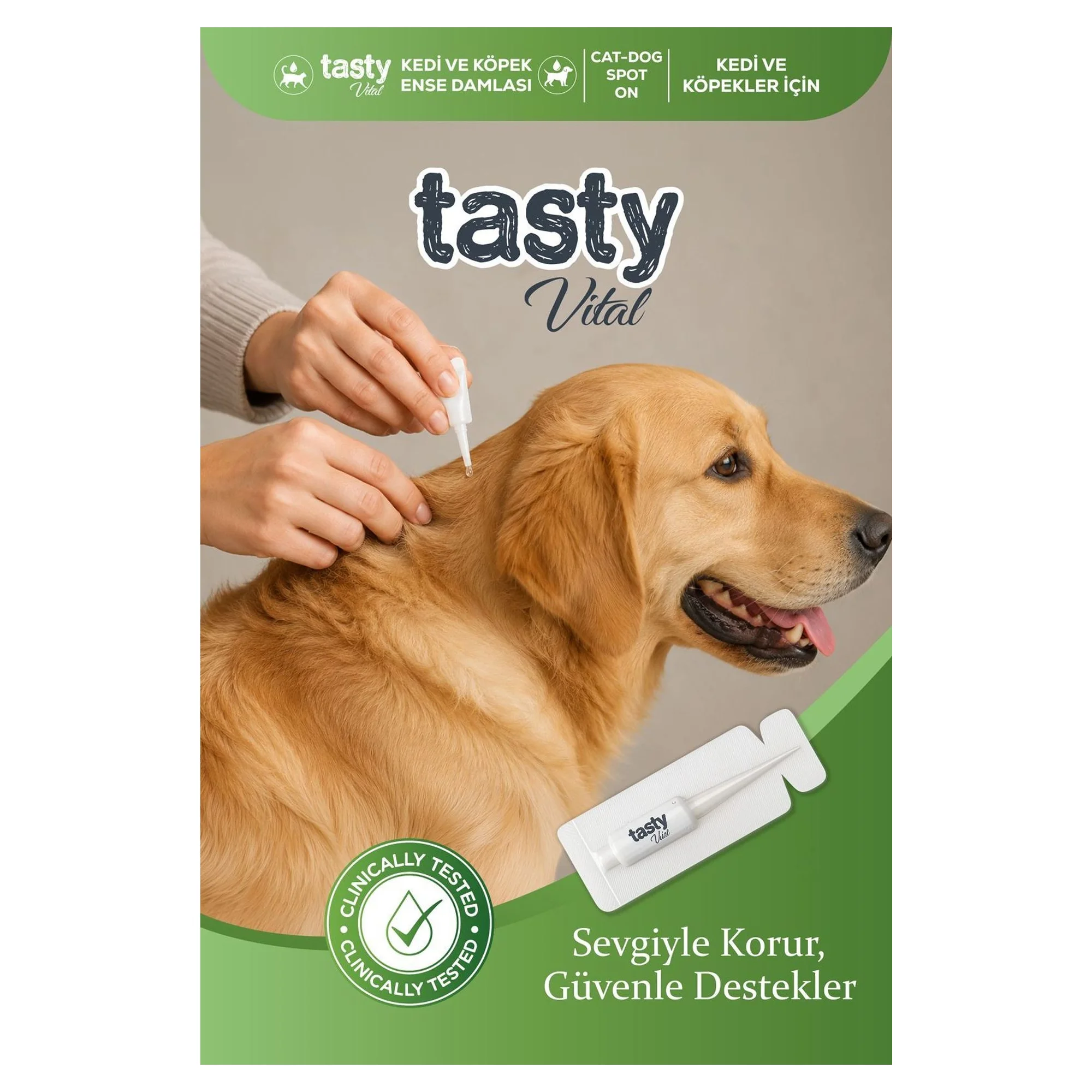 Tasty Vital Kedi ve Köpekler İçin Ense Damlası 5x1 mL — Sağlık ve Bakım Ürünleri, 50 g — Görsel 5
