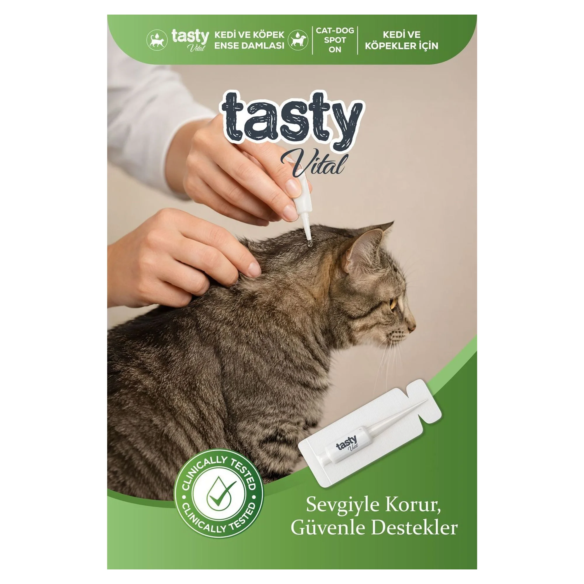 Tasty Vital Kedi ve Köpekler İçin Ense Damlası 5x1 mL — Sağlık ve Bakım Ürünleri, 50 g — Görsel 6