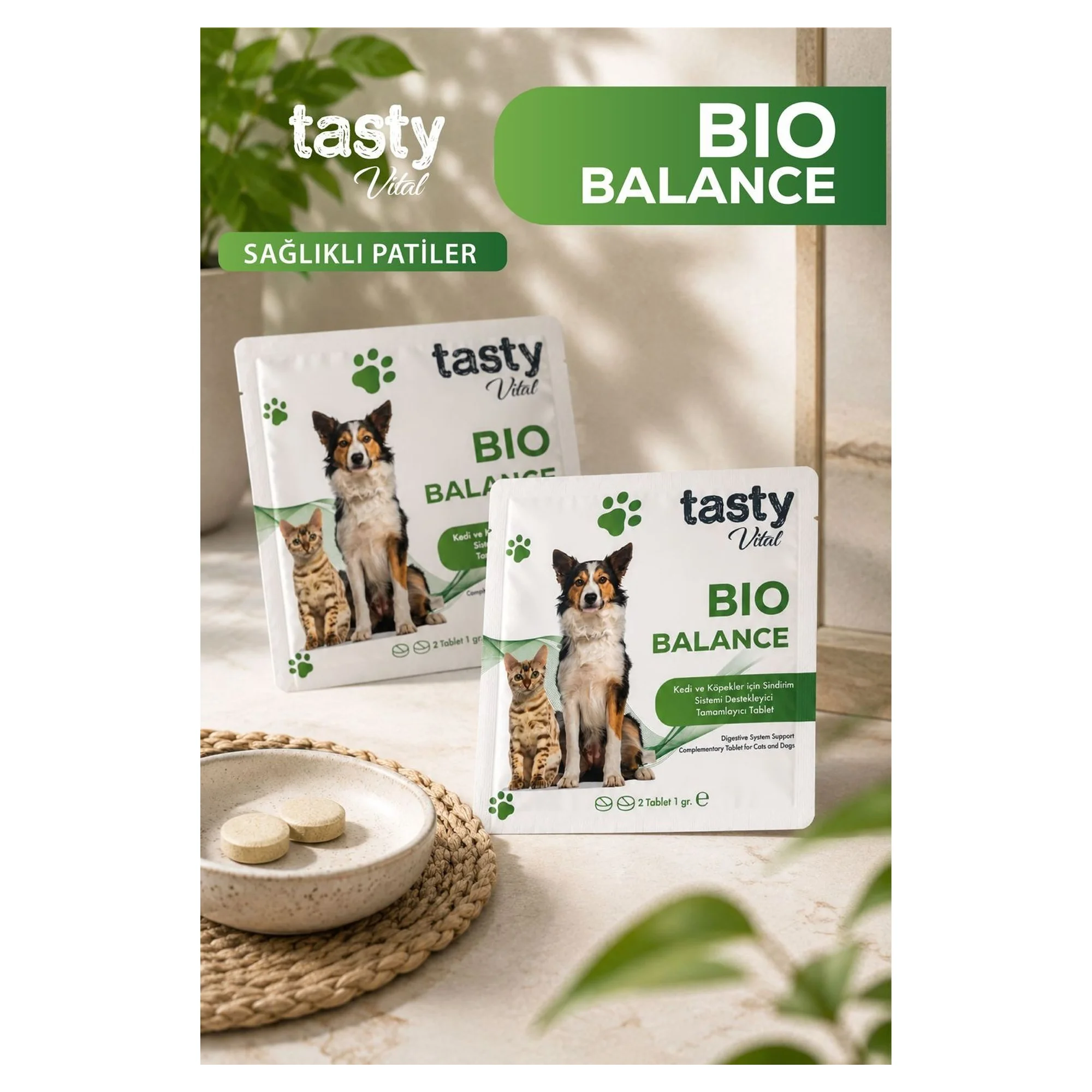 Tasty Vital Bio Balance Sindirim Sistemi Destekleyici Tablet 2 Adet 1 G
