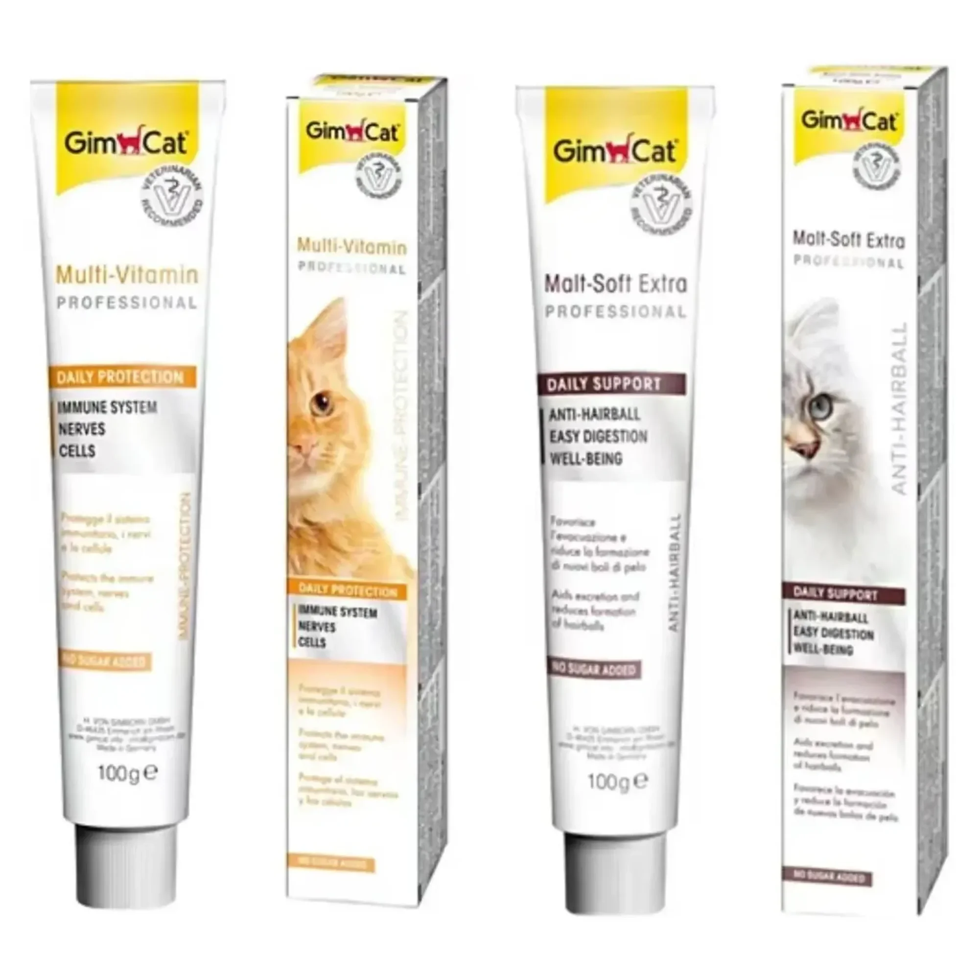 Gimcat Malt Soft Extra ve Multivitamin 2'li Kedi Macunu 2x100 G