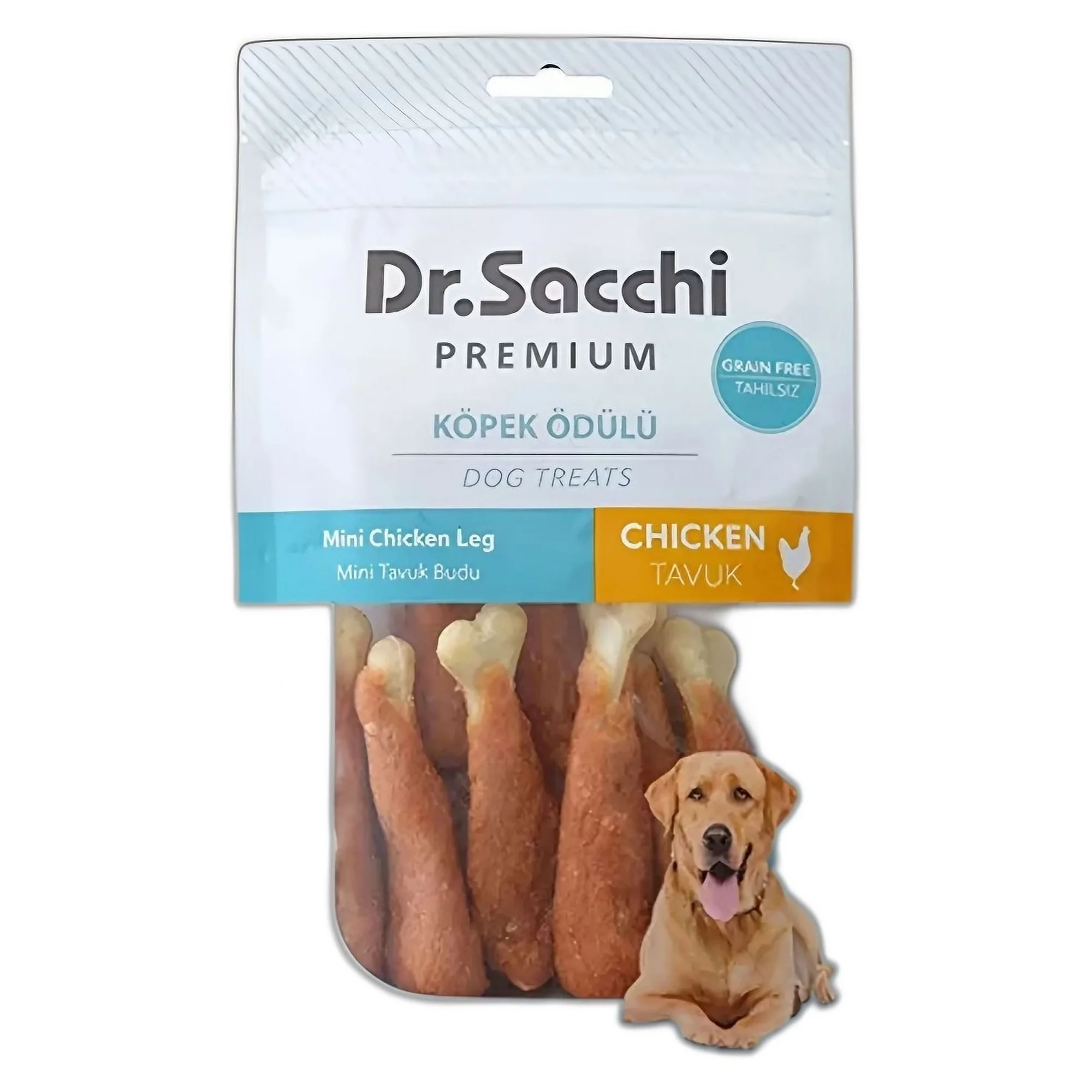 Dr.Sacchi Premium Tahılsız Mini Tavuk Butlu Köpek Ödülü 115 G