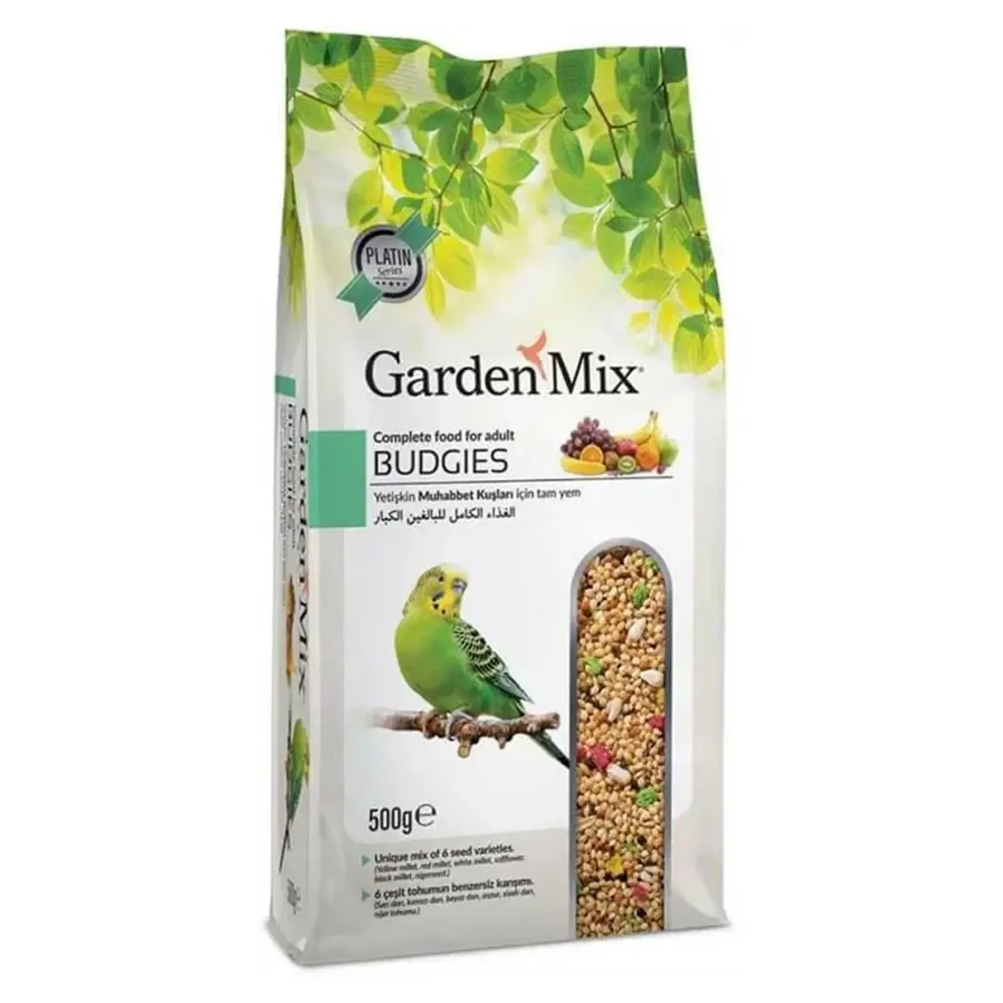 Garden Mix Garden Mix Platin Meyveli Muhabbet Kuş Yemi 500G