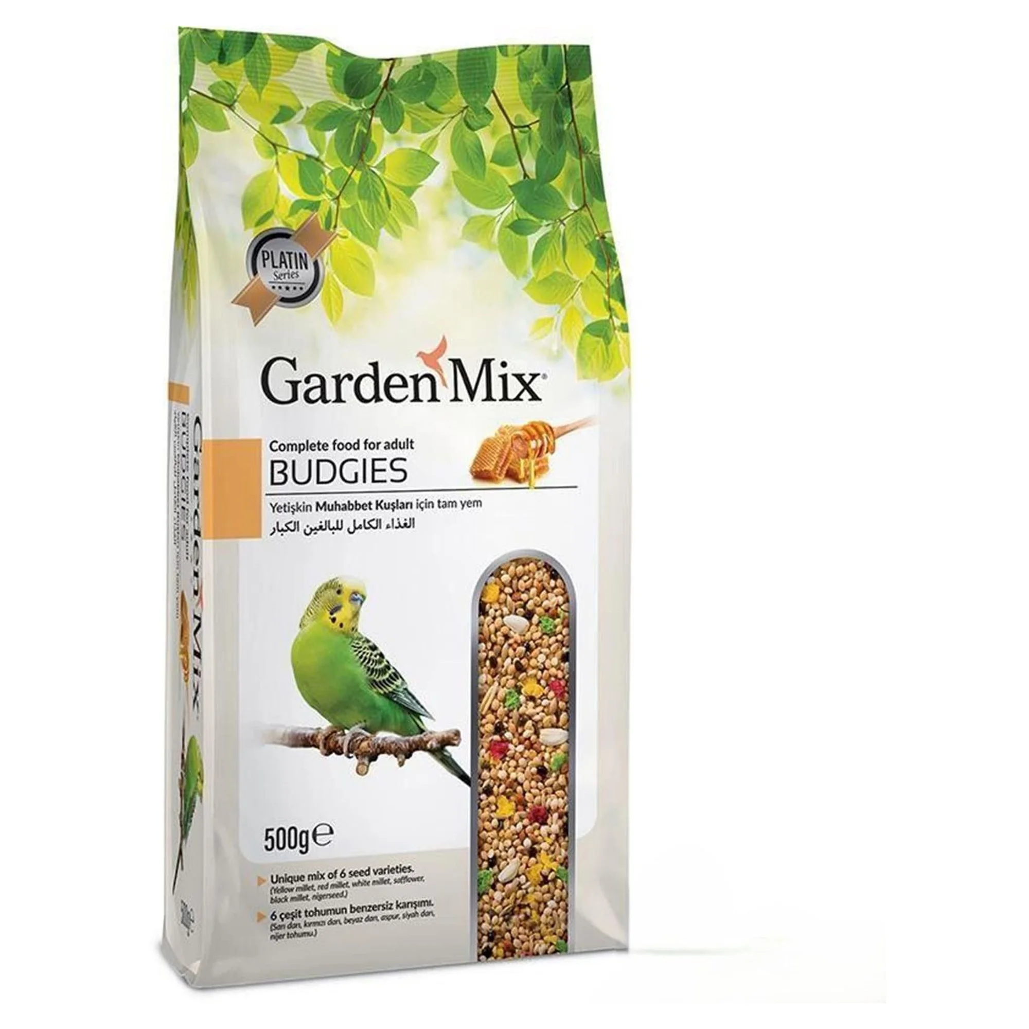 Garden Mix Garden Mix Platin Ballı Muhabbet Kuş Yemi 500G