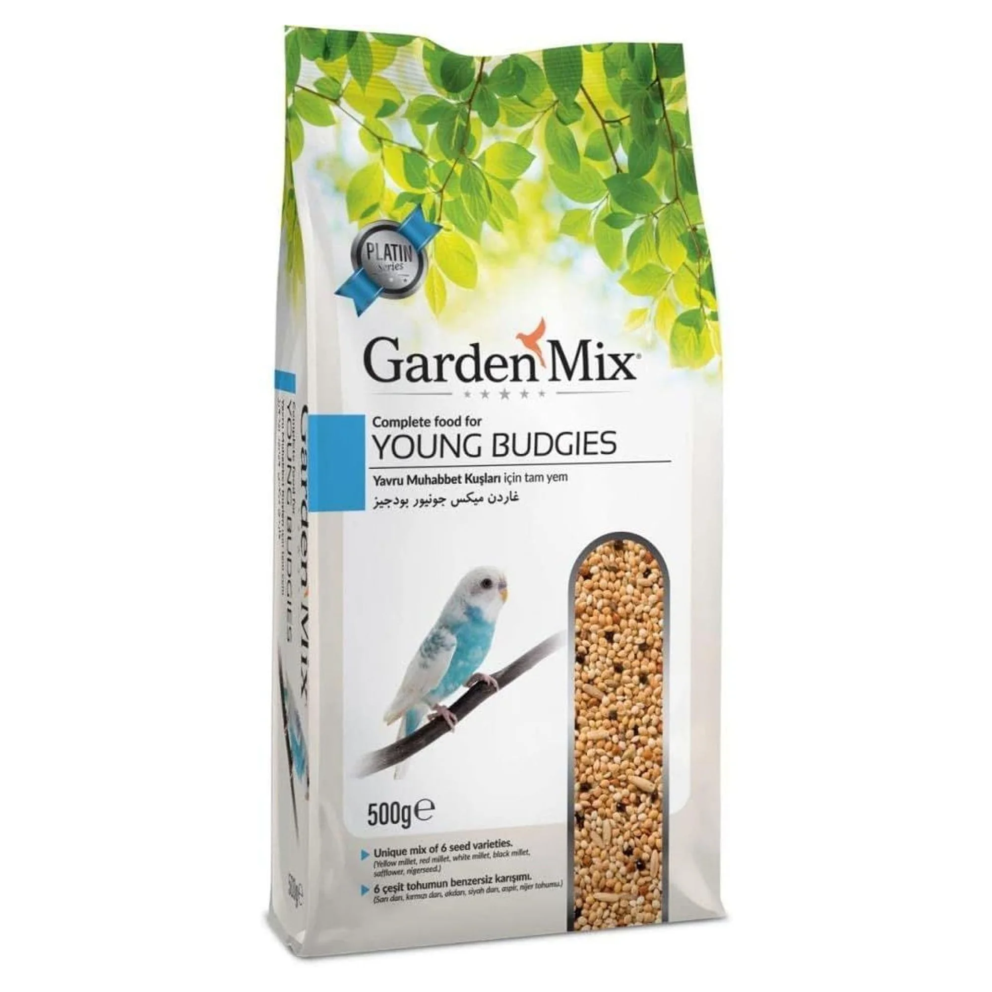 Garden Mix Platin Yavru Muhabbet Kuşu Yemi 500G