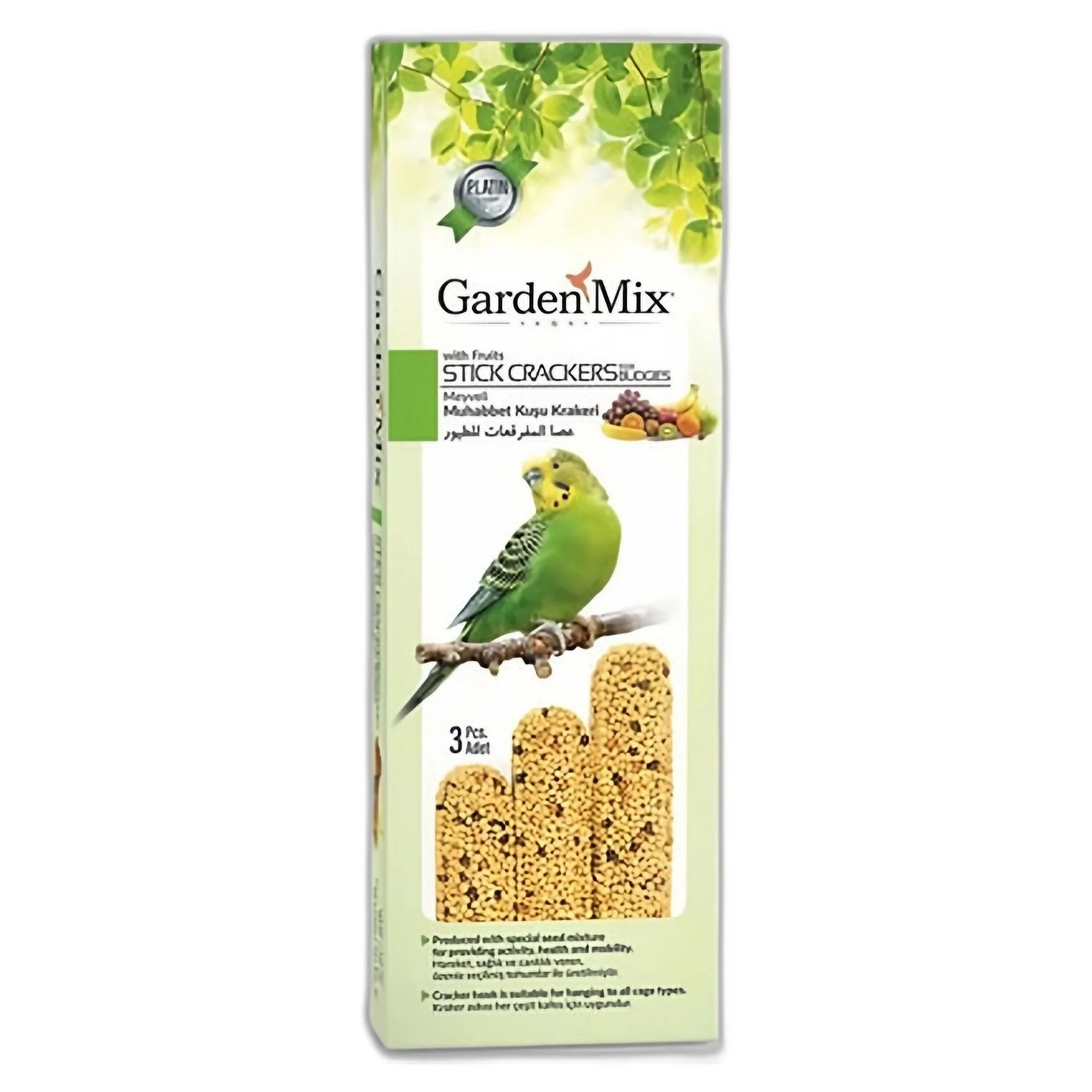 Garden Mix Garden Mix Platin Meyveli Kuş Krakeri 3’lü
