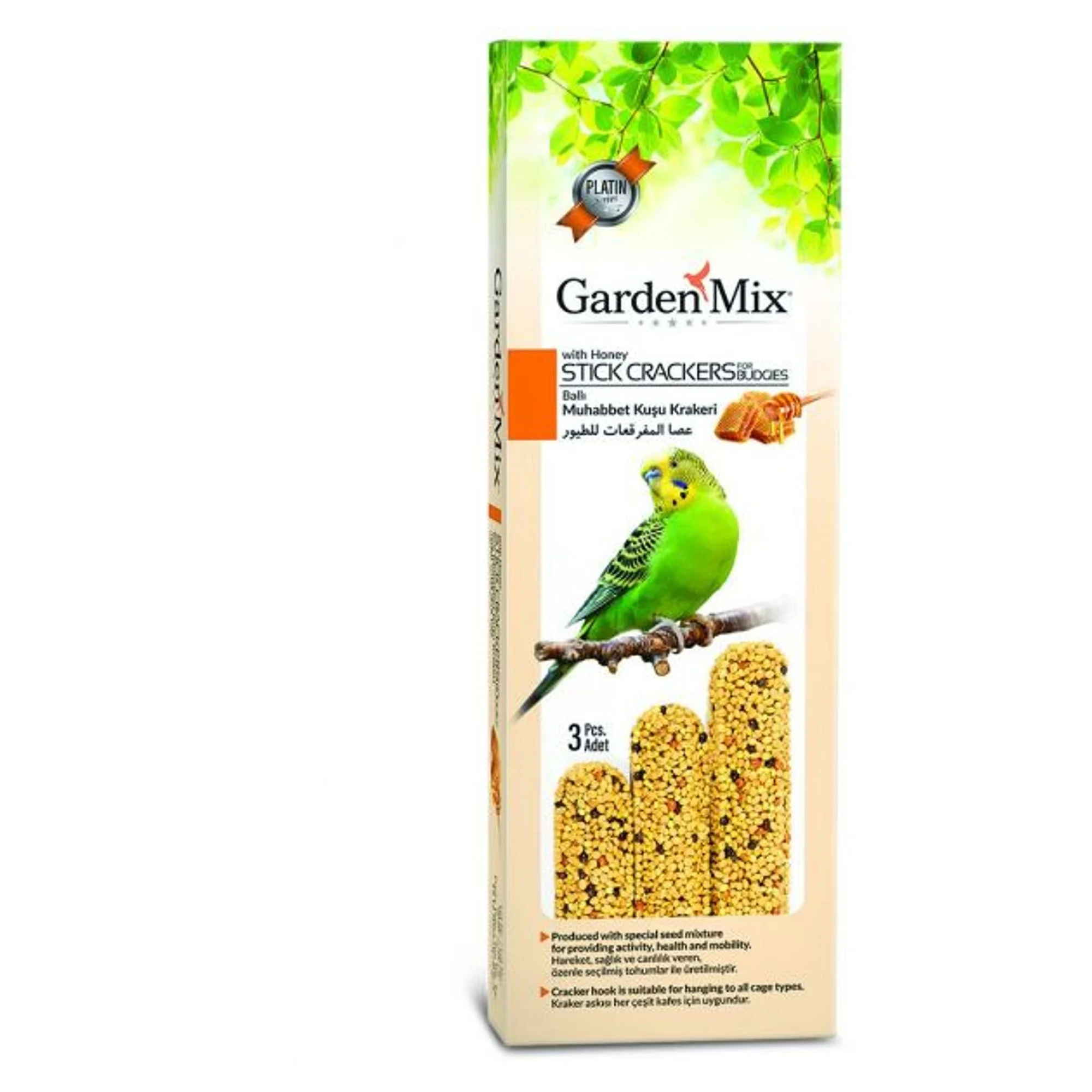 Garden Mix Platin Ballı Kuş Krakeri 3’lü