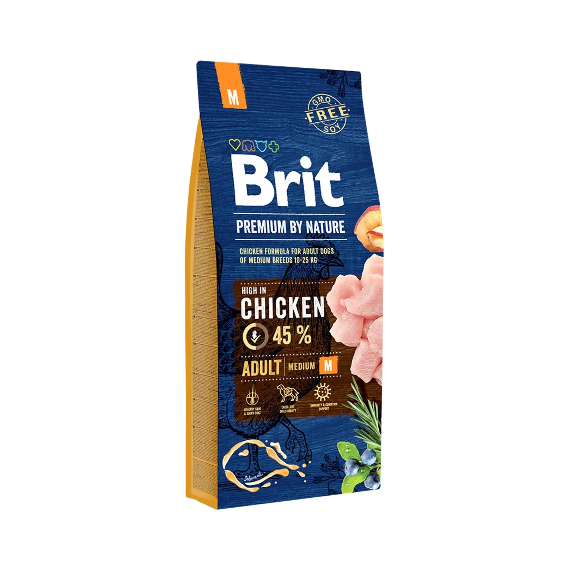 Brit Care Brit Premium by Nature Pirinçli ve Tavuklu Orta Irk Yetişkin Köpek Maması 15 KG
