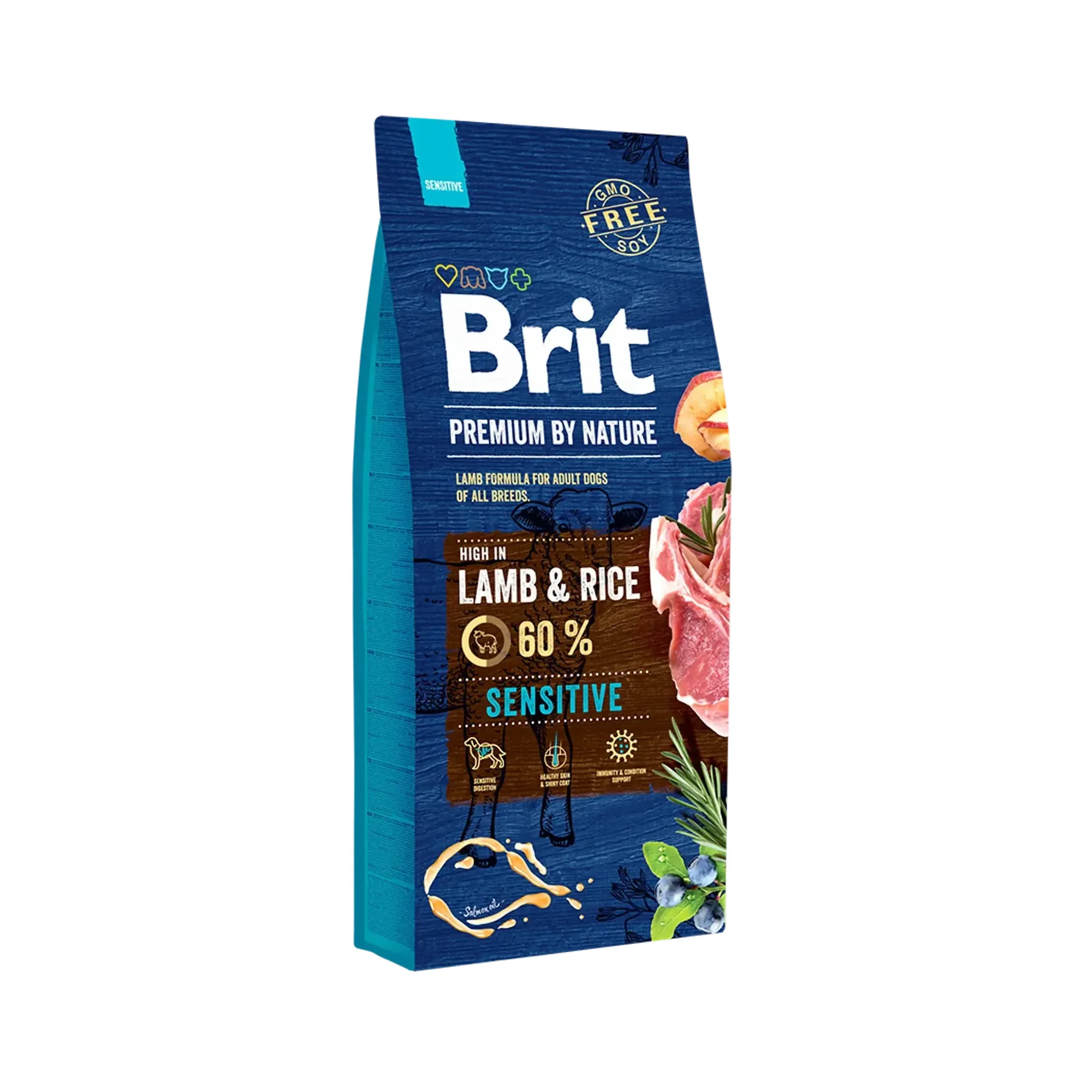 Brit Care Brit Premium By Nature Sensitive Pirinçli ve Kuzulu Hassas Yetişkin Köpek Maması 8 KG