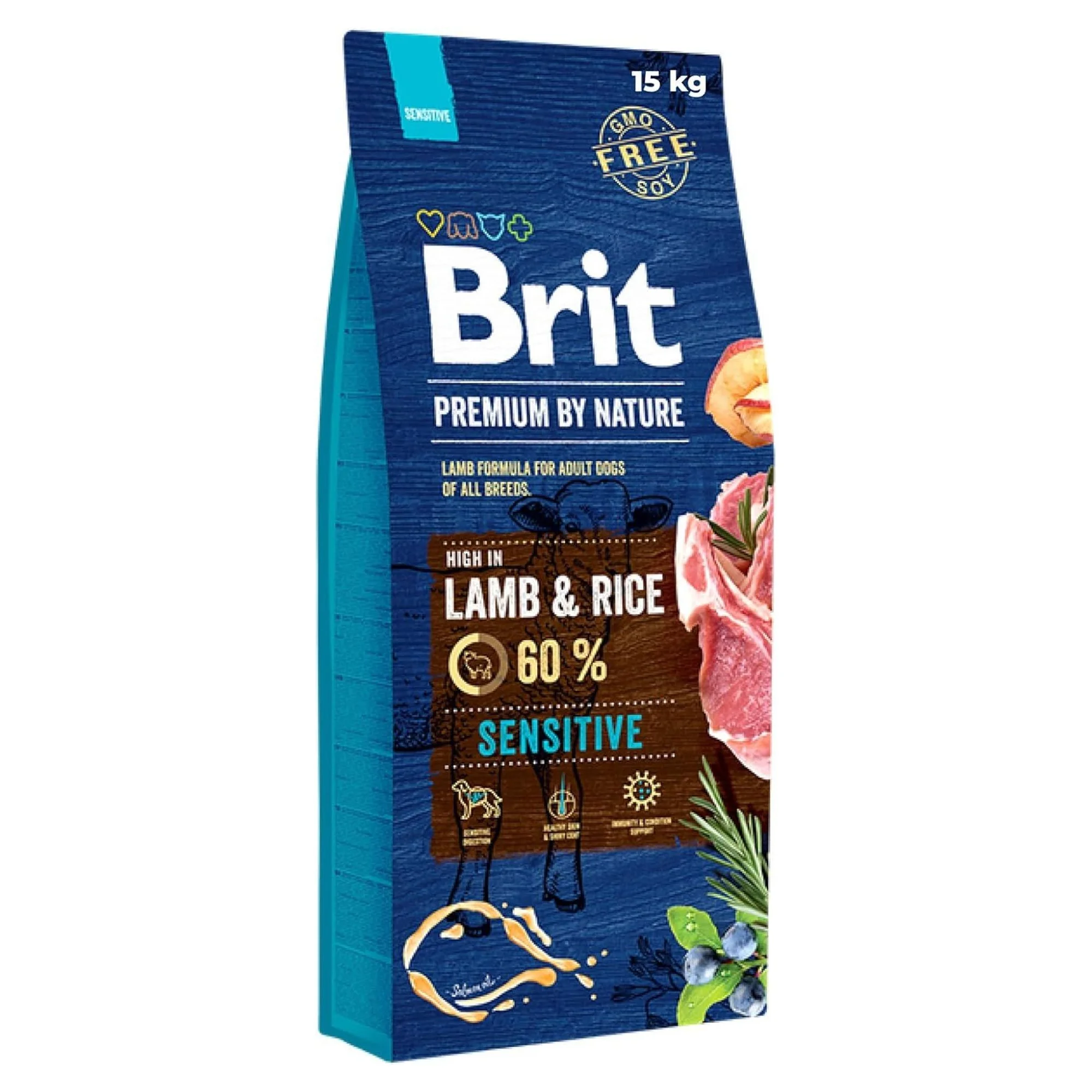 Brit Care Brit Premium Nature Sensitive Kuzulu ve Pirinçli Yetişkin Köpek Maması 15 KG