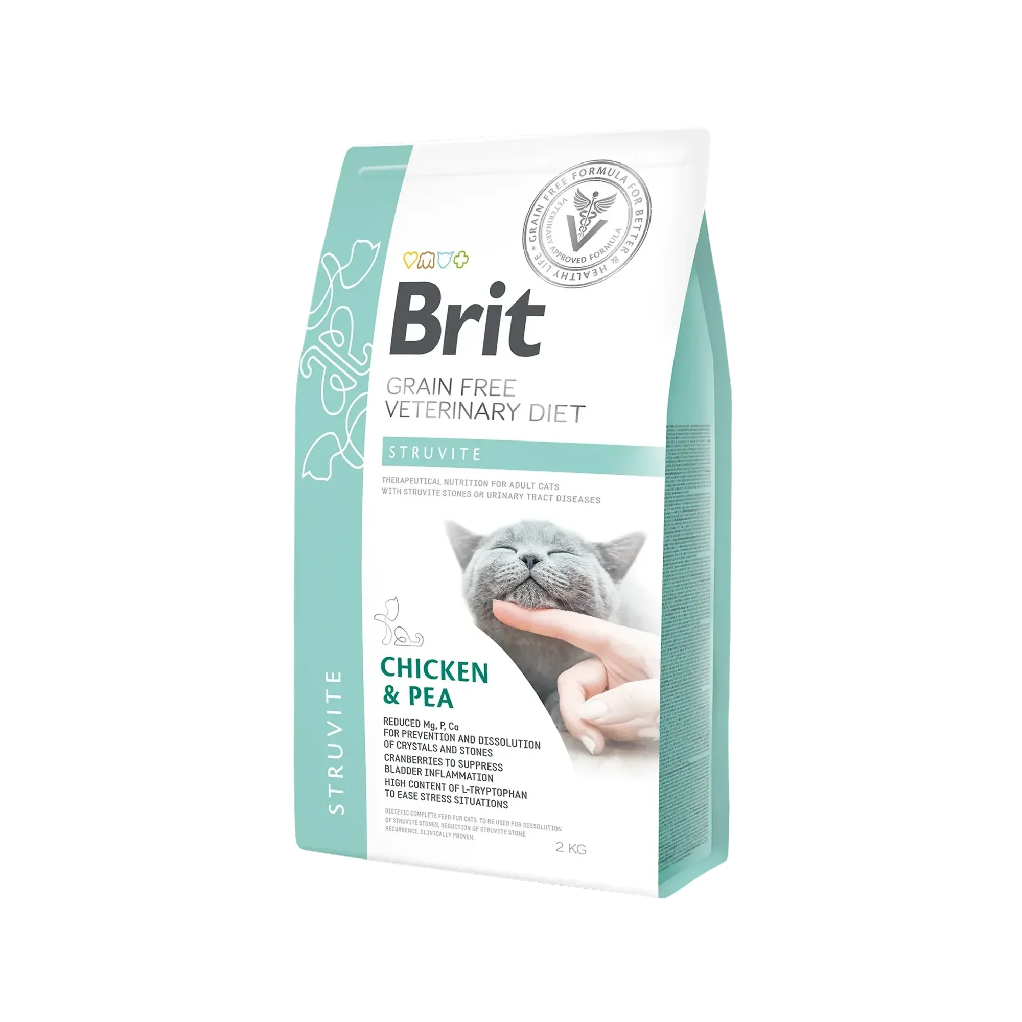 Brit Care Brit Care GF Veterinary Diet Struvite İdrar Yolu Sağlığı Destekleyici Tahılsız Kedi Maması 2 KG
