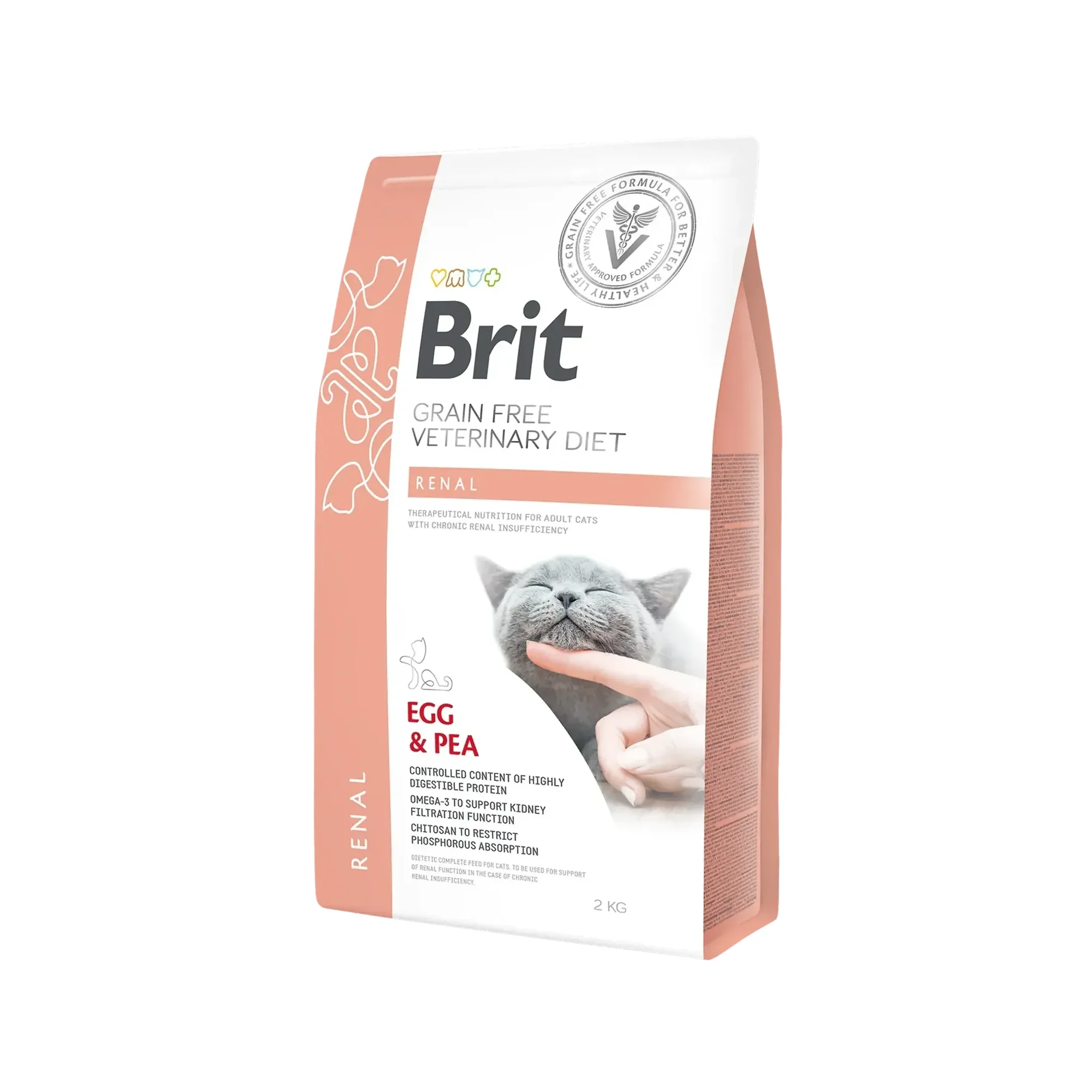 Brit Care Brit Care GF Veterinary Diet Renal Böbrek Yetmezliği Olan Kediler İçin Tahılsız Kedi Maması 2 KG