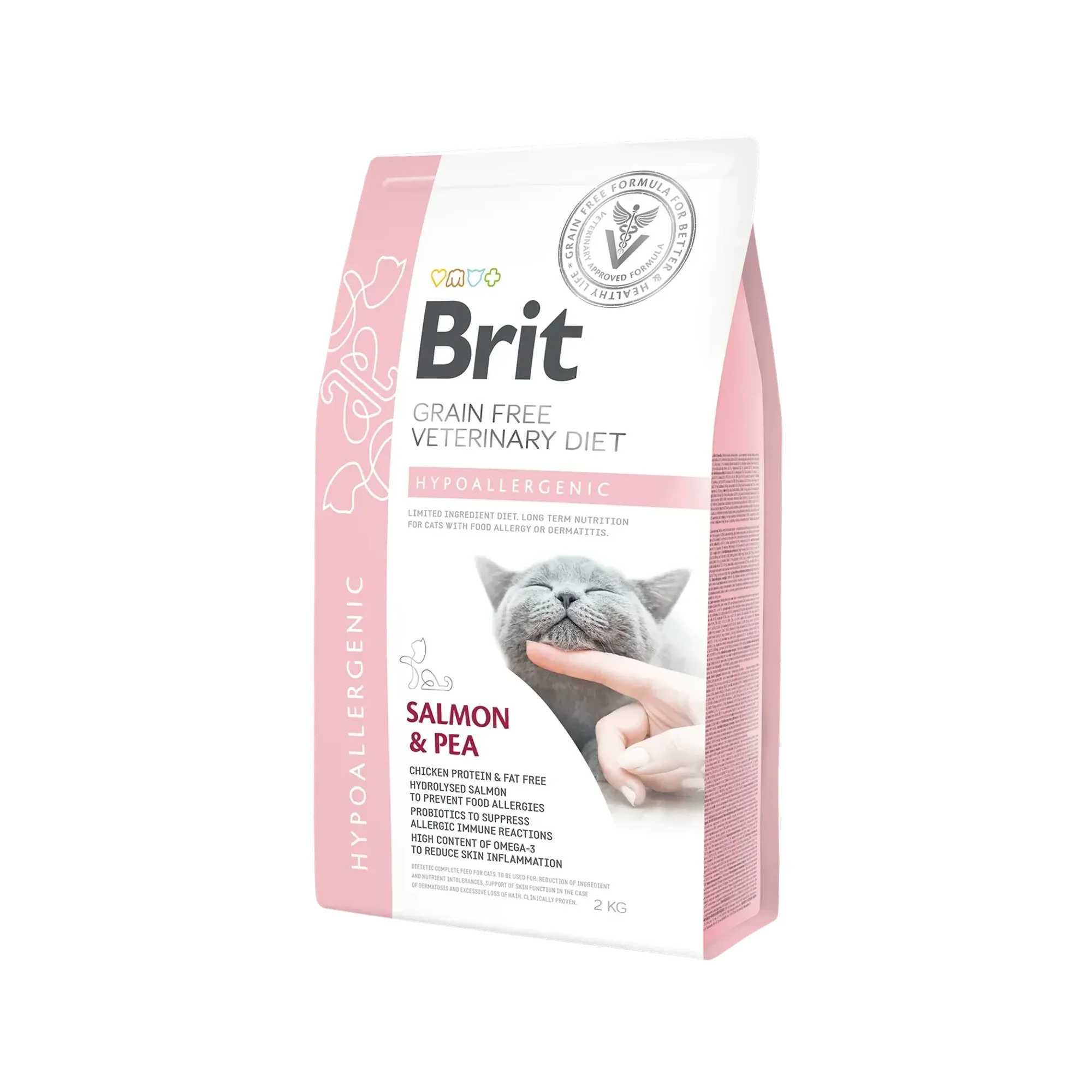 Brit Care Brit Care GF Veterinary Diet Hipoalerjenik Cilt Sağlığı Destekleyici Tahılsız Kedi Maması 2 KG