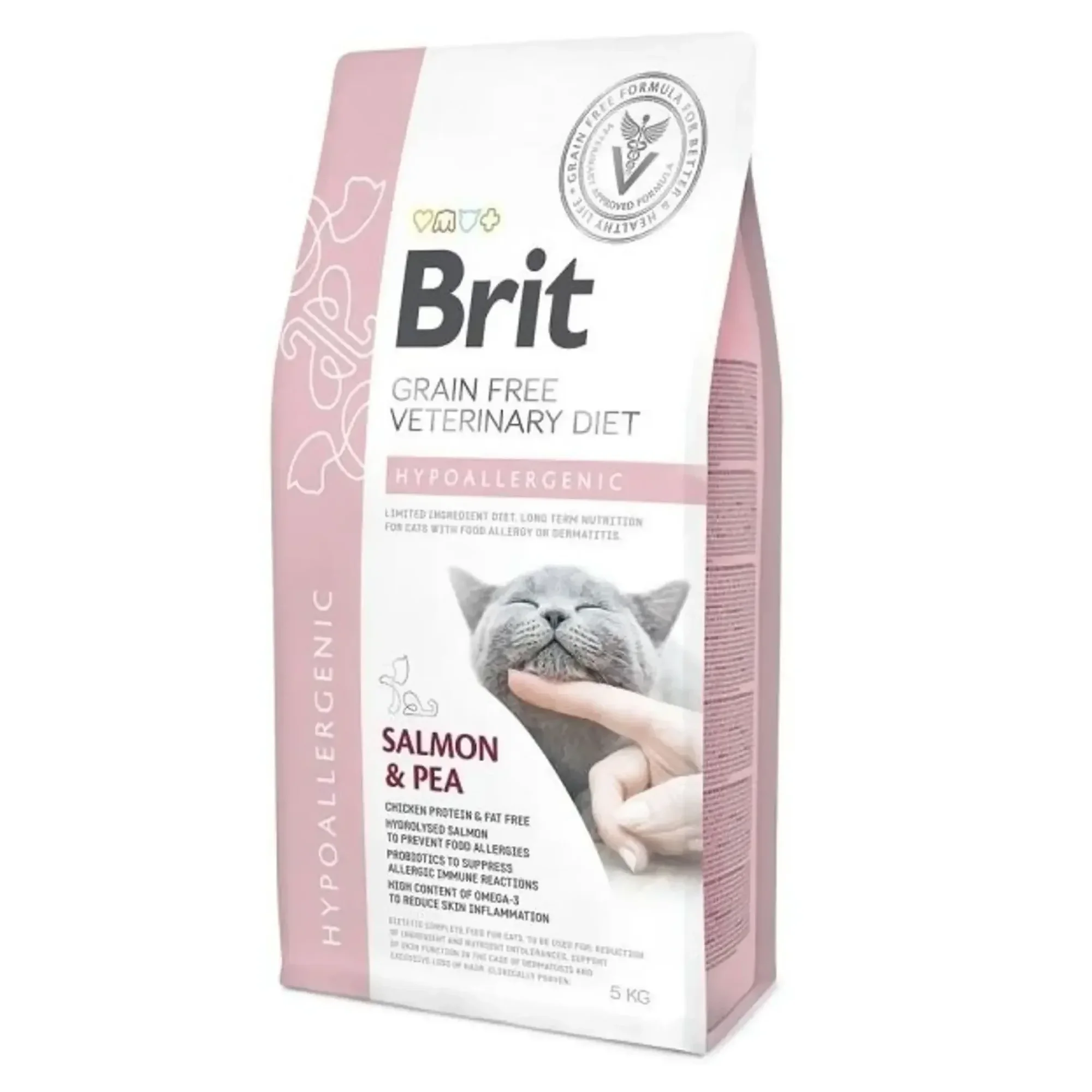 Brit Care Brit Care Brit Veterinary Diet Hipoalerjenik Cilt Sağlığı Destekleyici Tahılsız Kedi Maması 5 KG