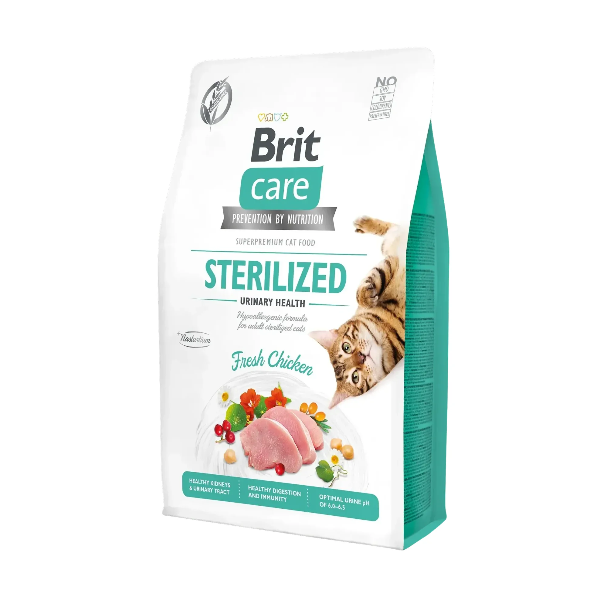 Brit Care Brit Care Grain-Free Sterilized Urinary Health Taze Tavuklu Kısırlaştırılmış Yetişkin Kedi Maması 2 KG