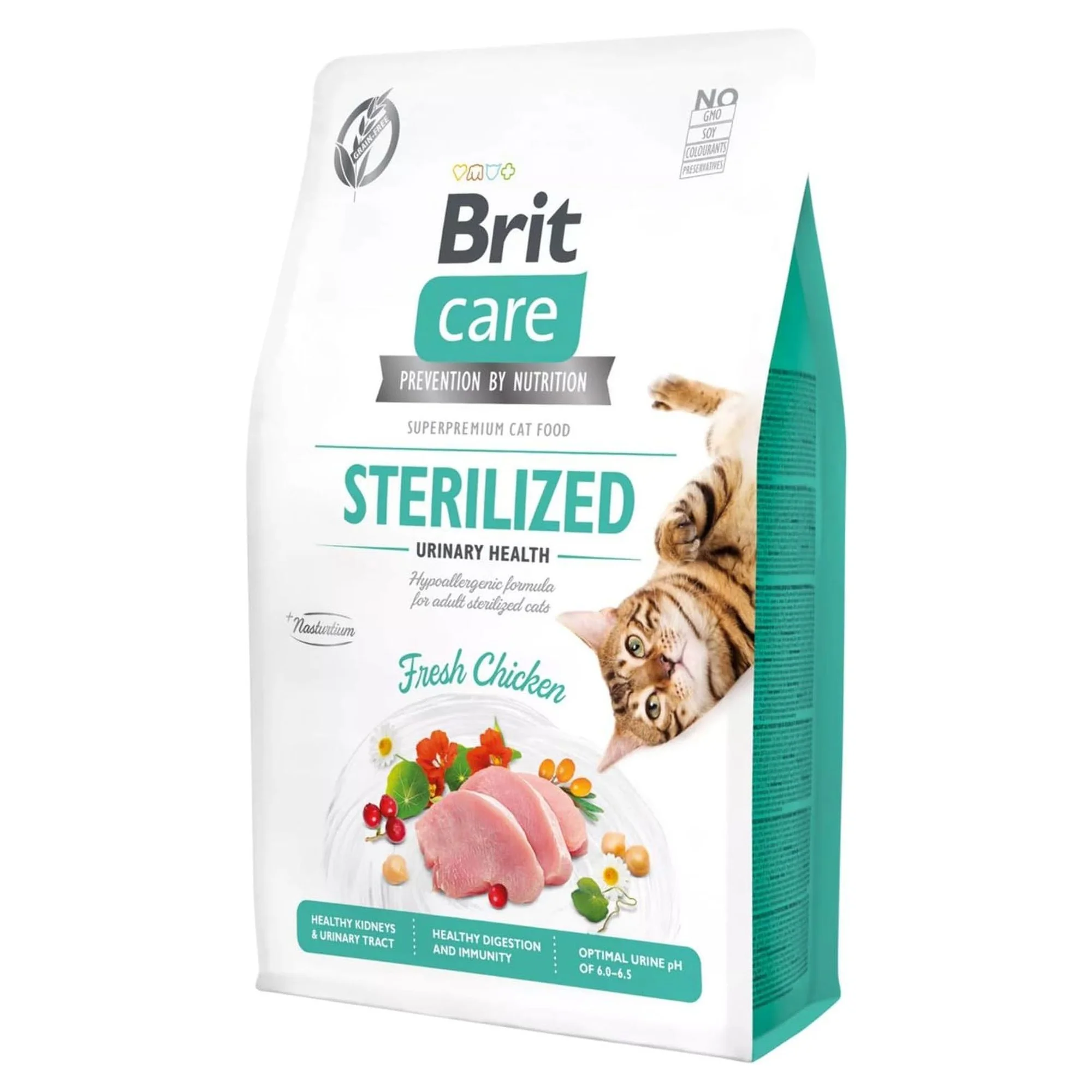 Brit Care Grain-Free Sterilized Urinary Health Taze Tavuklu Kısırlaştırılmış Yetişkin Kedi Maması 2 KG