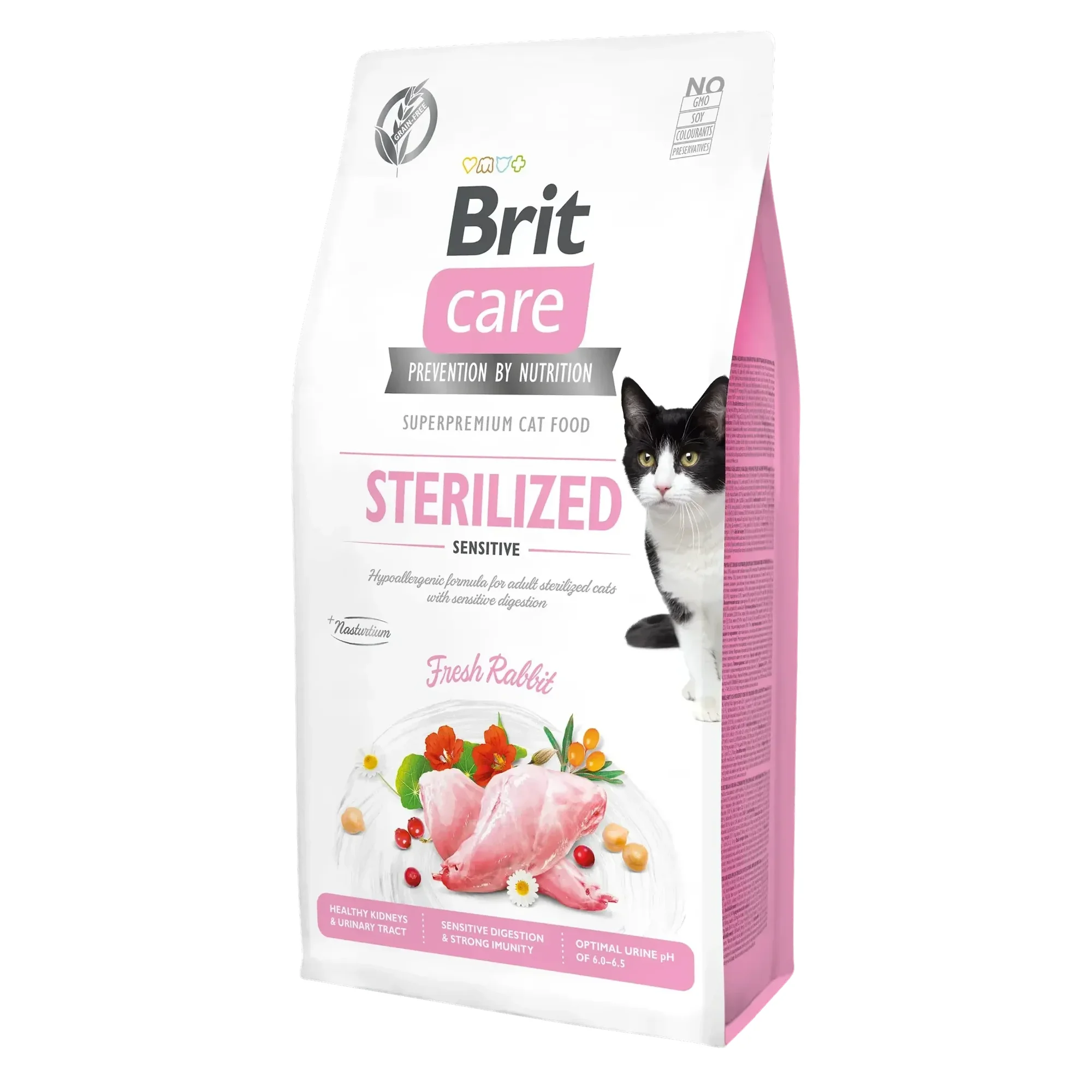 Brit Care Brit Care Grain-Free Sterilized Sensitive Taze Tavşanlı Kısırlaştırılmış Yetişkin Kedi Maması 7 KG