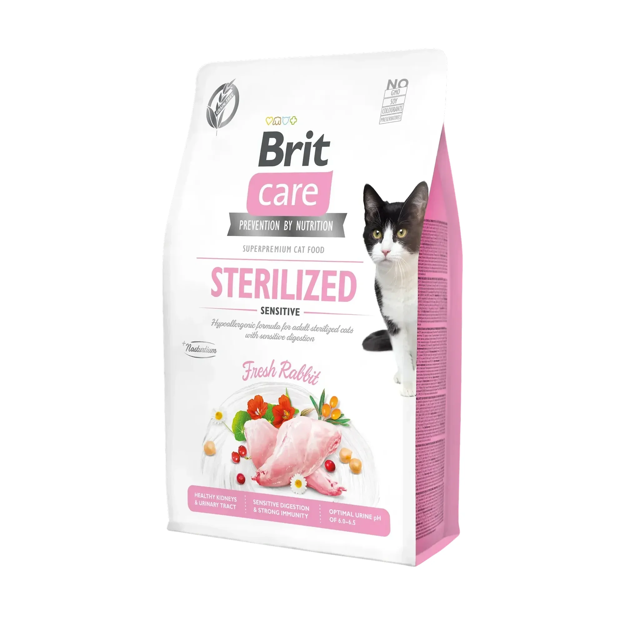 Brit Care Brit Care Grain-Free Sterilized Sensitive Taze Tavşanlı Kısırlaştırılmış Yetişkin Kedi Maması 2 KG